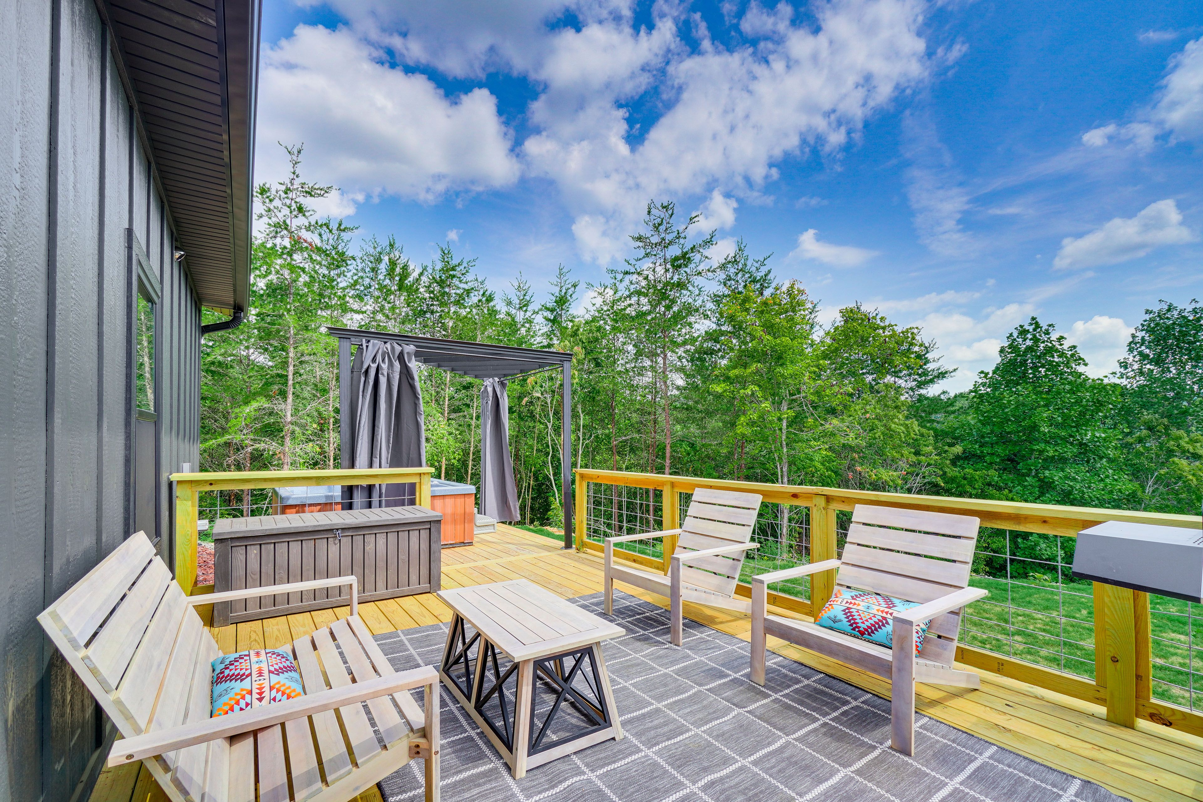 Furnished Deck | Private Hot Tub | Gas Grill | Fire Pit