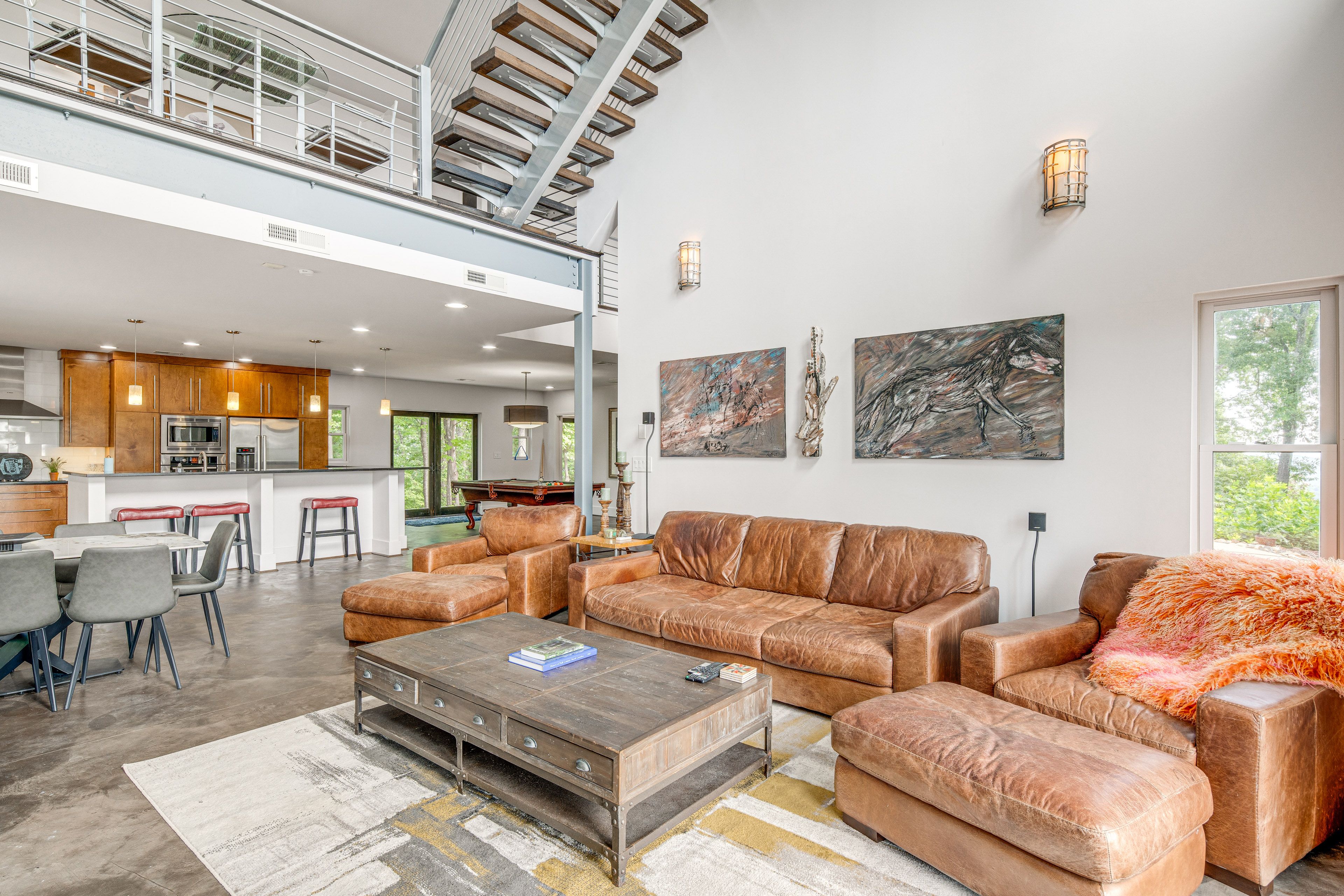 Living Room | Fireplace | Smart TV | 1st Floor
