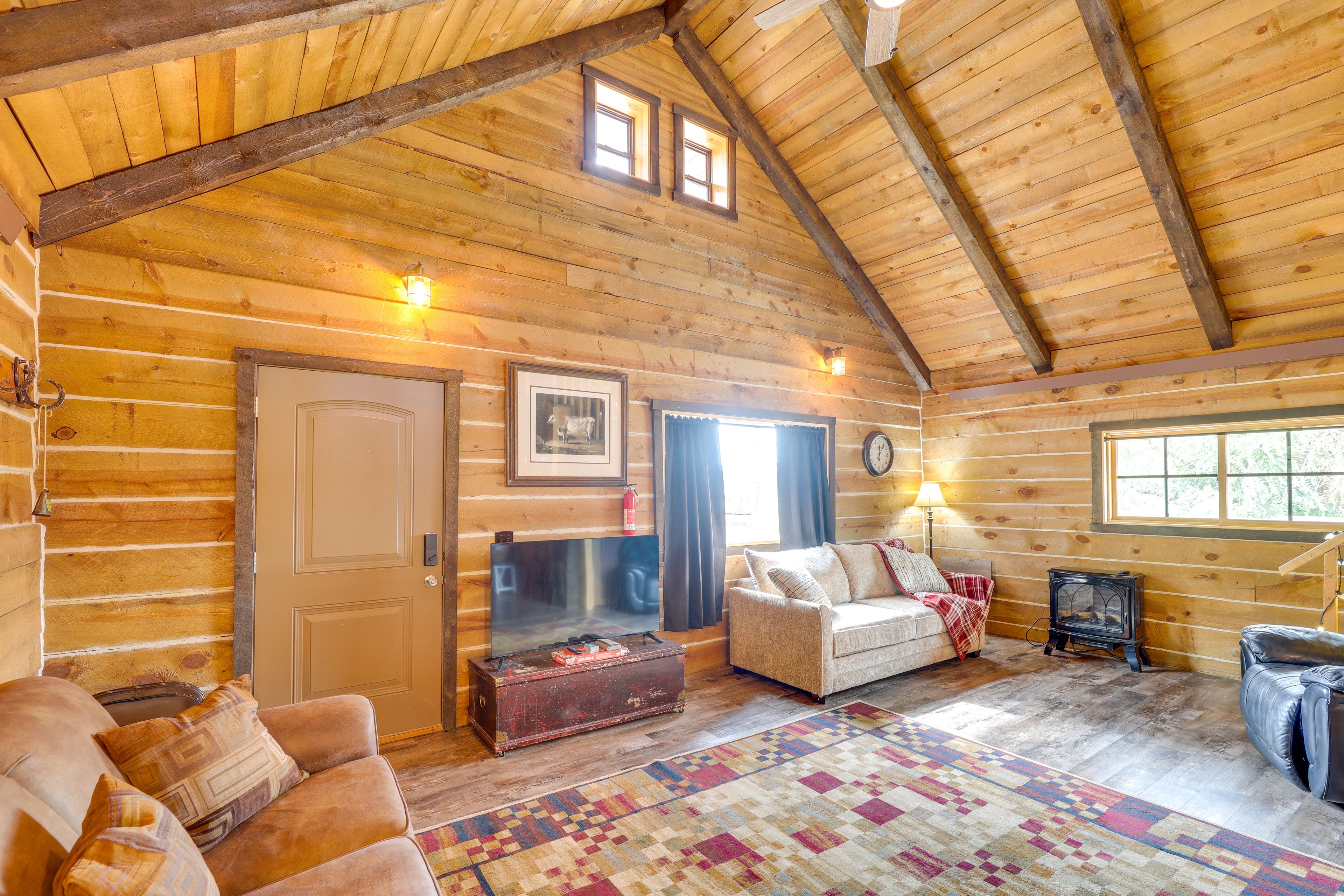 Living Room | Smart TV | Electric Fireplace | Main Level