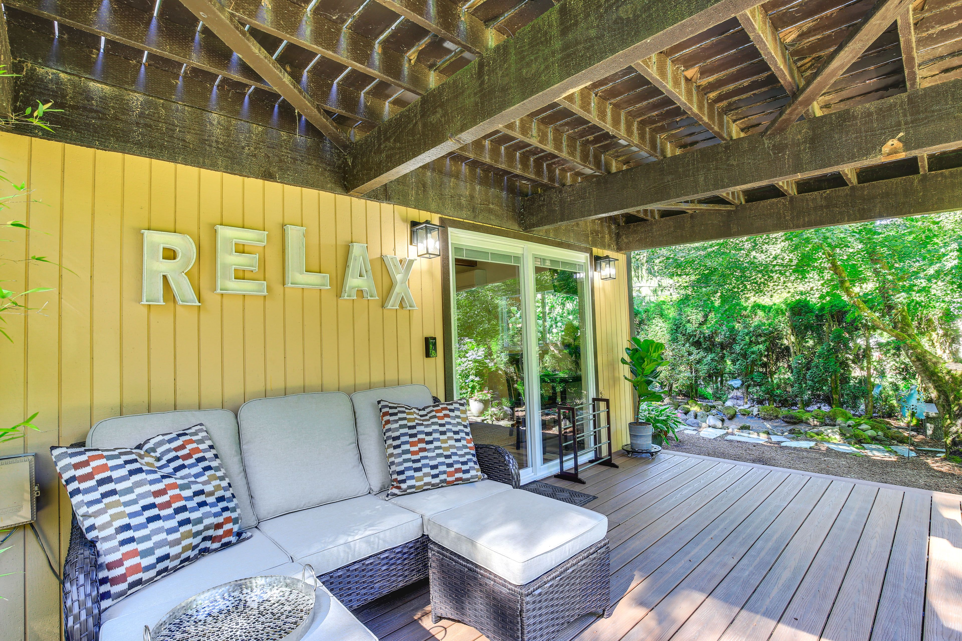 Home Exterior | Private Porch w/ Grill