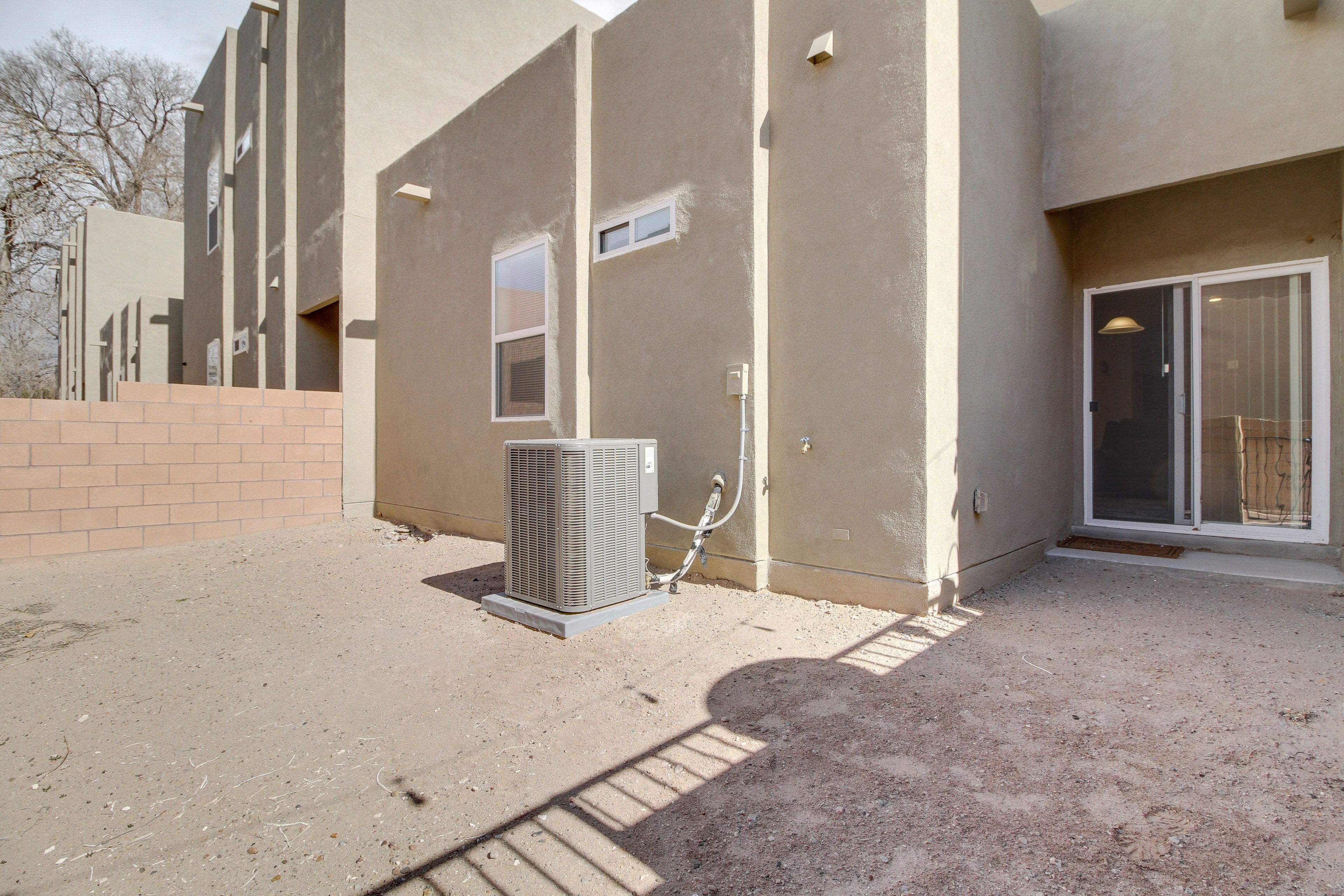 Fenced Backyard | 2-Story Townhome | Bedroom/Full Bathroom on 1st Floor