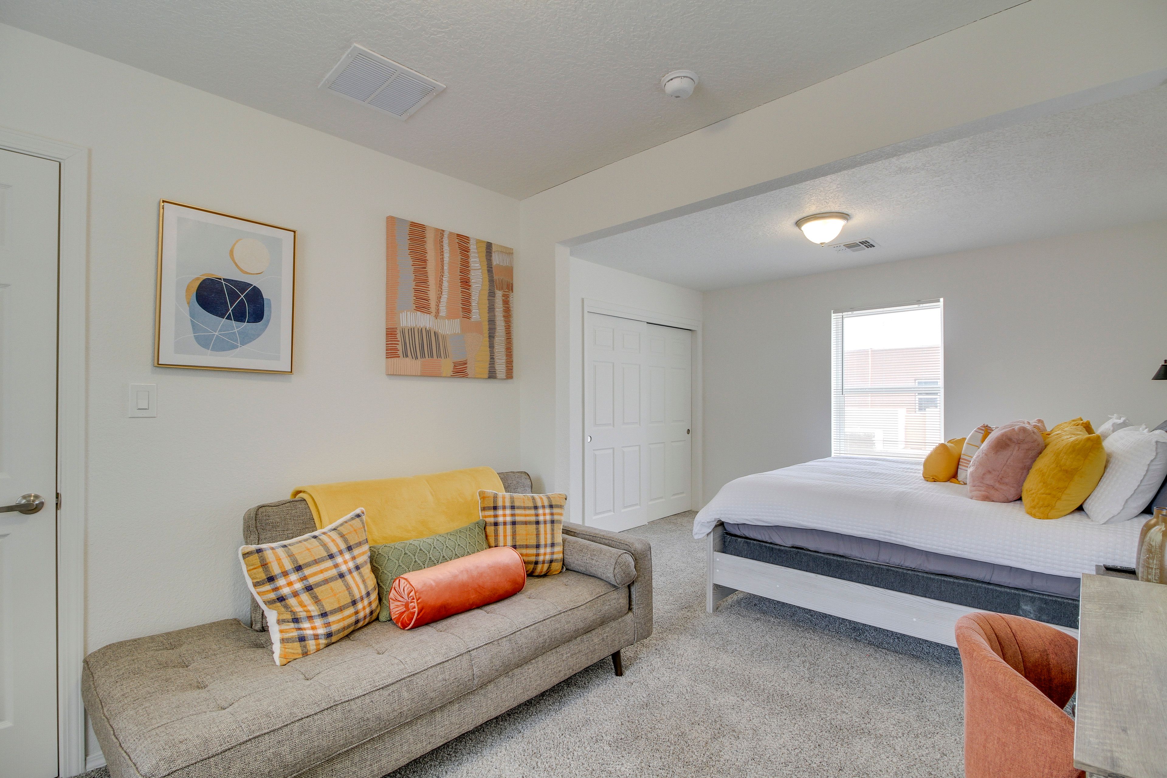 Bedroom 2 | Queen Bed | 2nd Floor | Dedicated Workspace