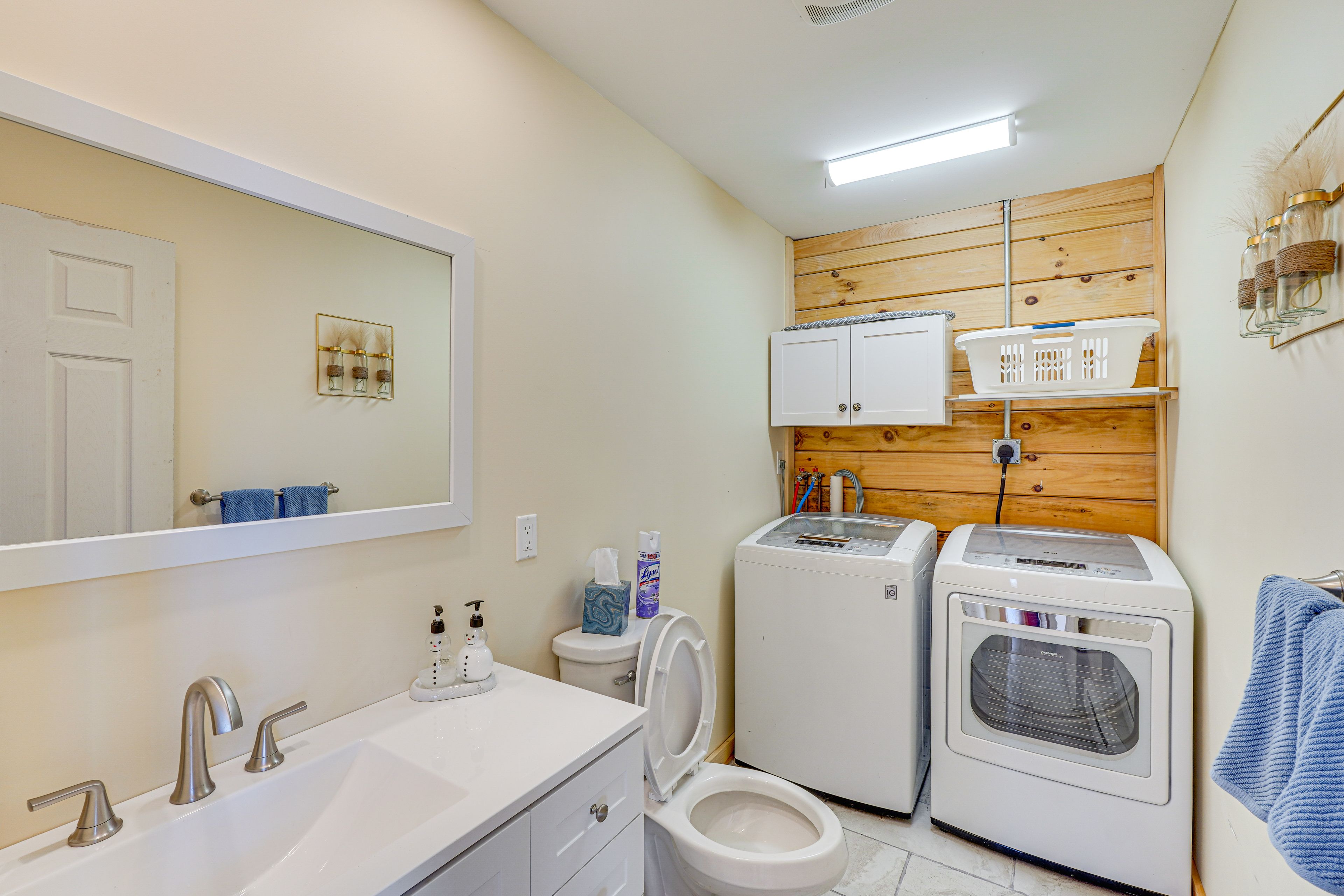 Half Bathroom | Washer & Dryer | 1st Floor