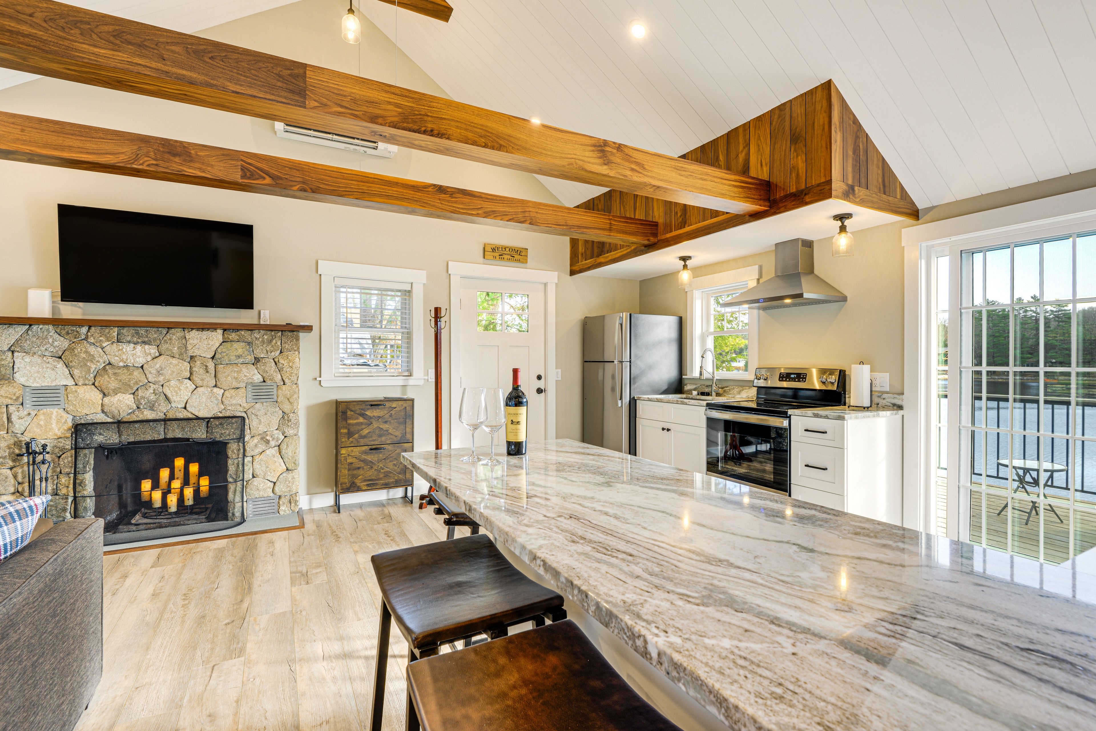 Winchendon Vacation Rental | 2BR | 1BA | 658 Sq Ft | 1 Step Required