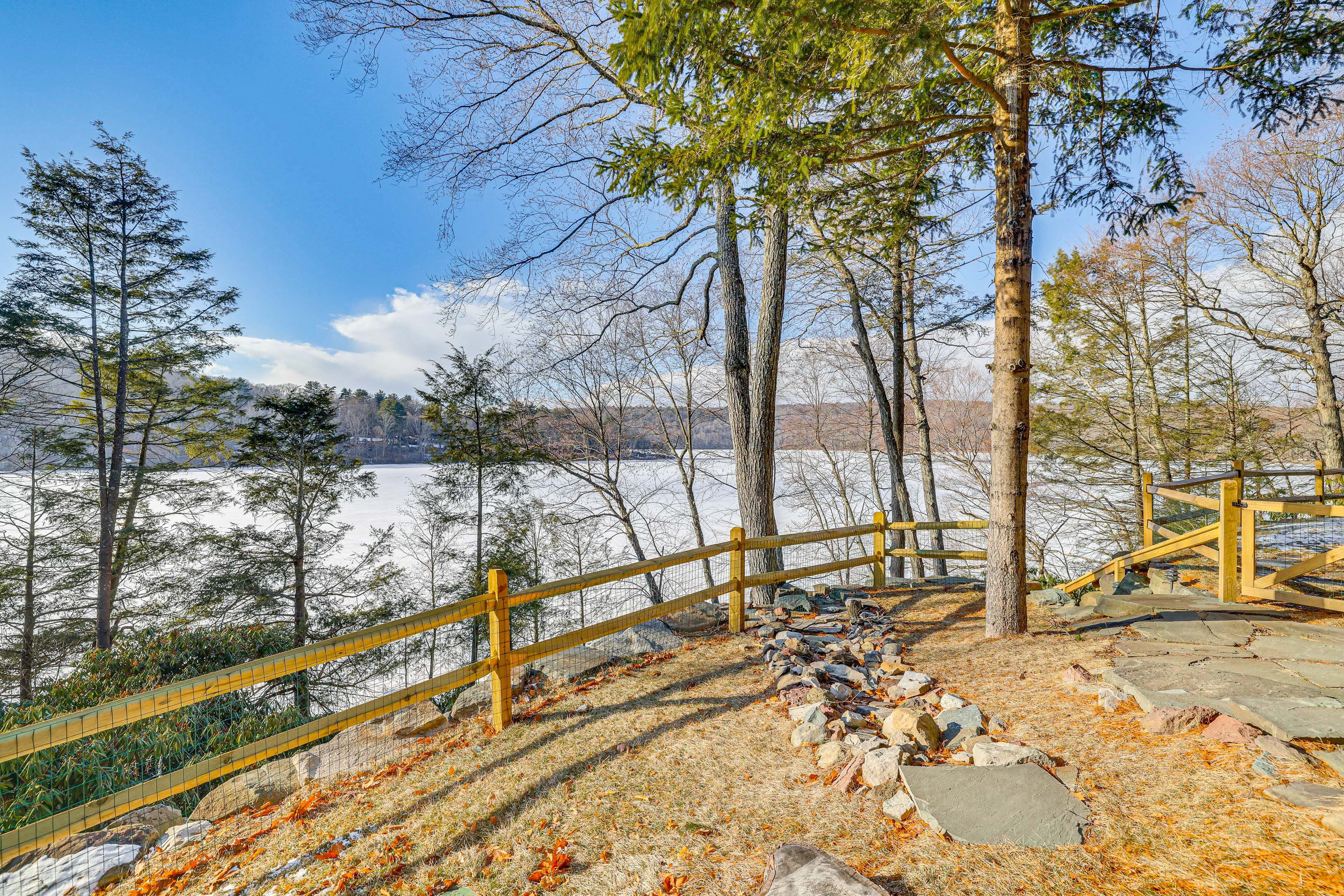 Fire Pit Area | Private Boat Dock (Available Seasonally)