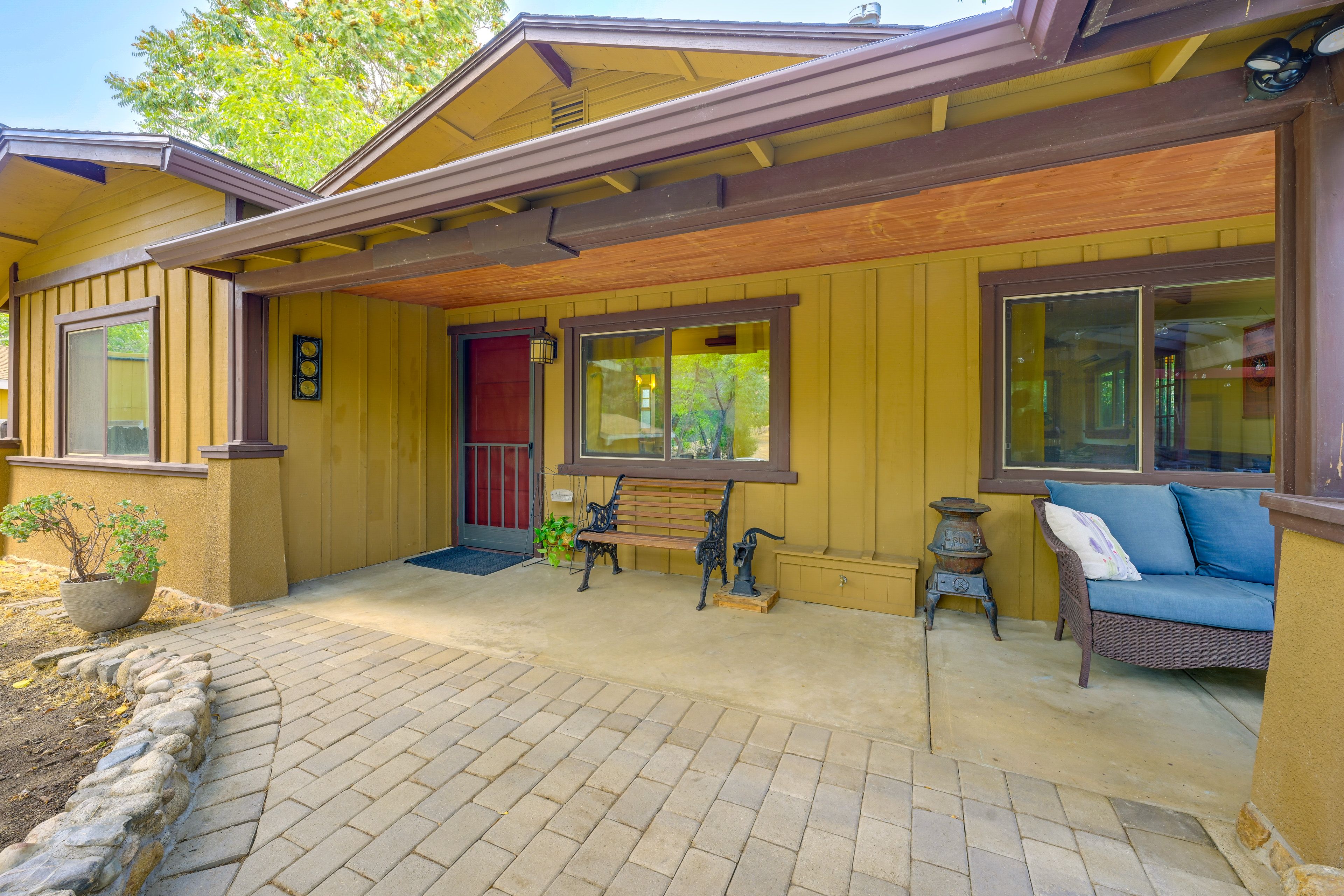 Property Exterior | Front Porch | Single-Story Home