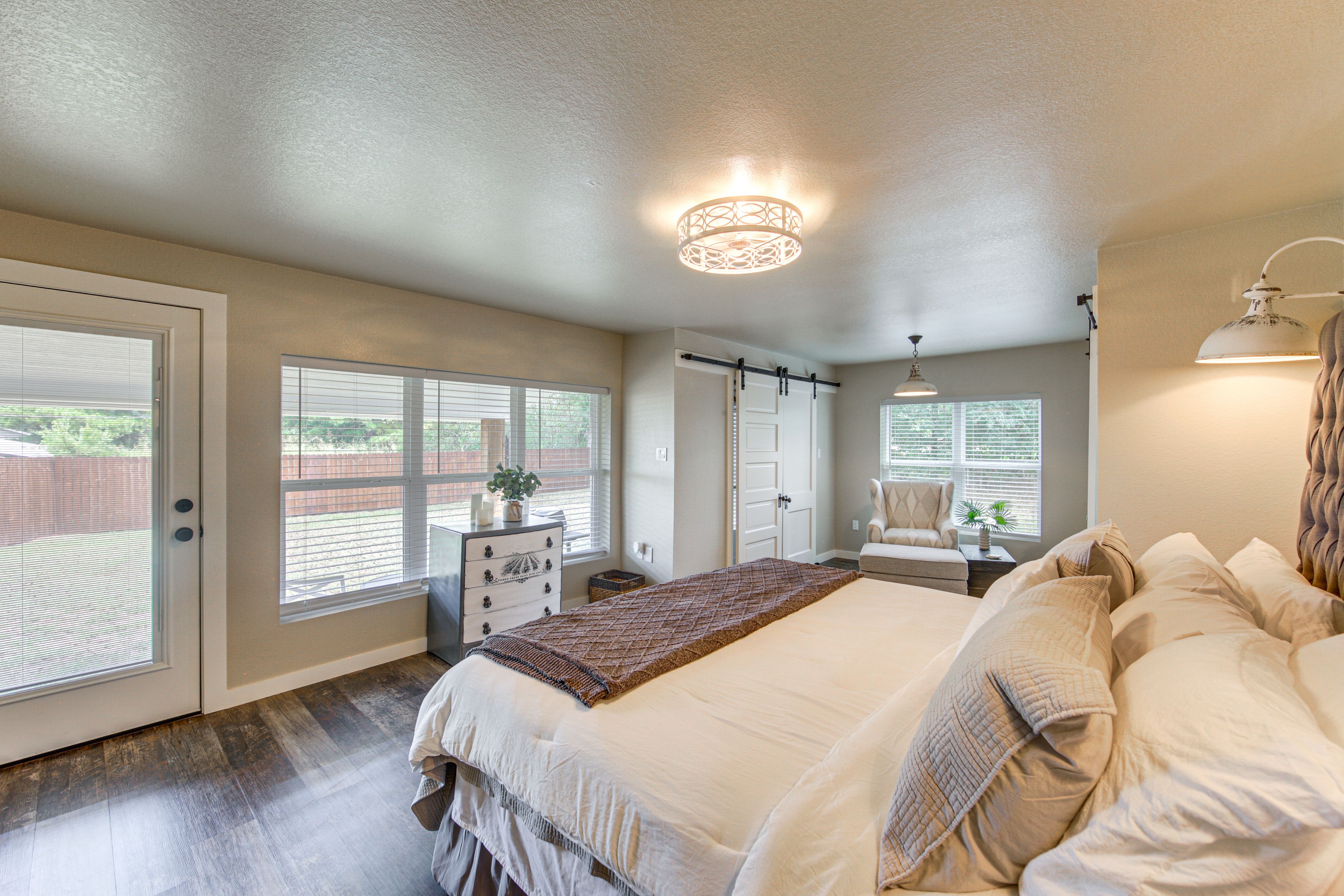 Bedroom 1 | California King Bed | Linens & Towels Provided