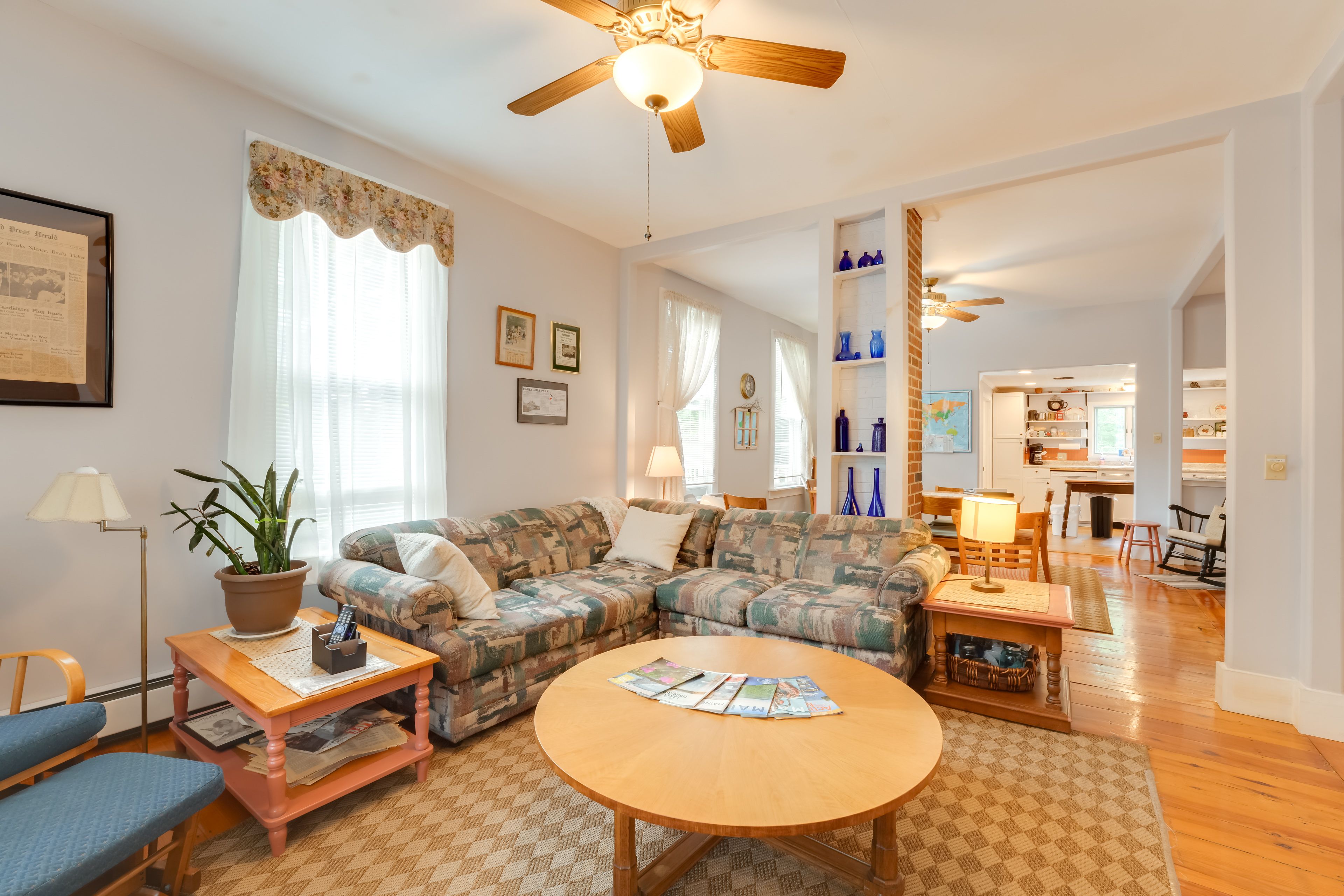 Cornish Vacation Rental | 3BR | 2BA | 1,600 Sq Ft | 4 Steps for Entry