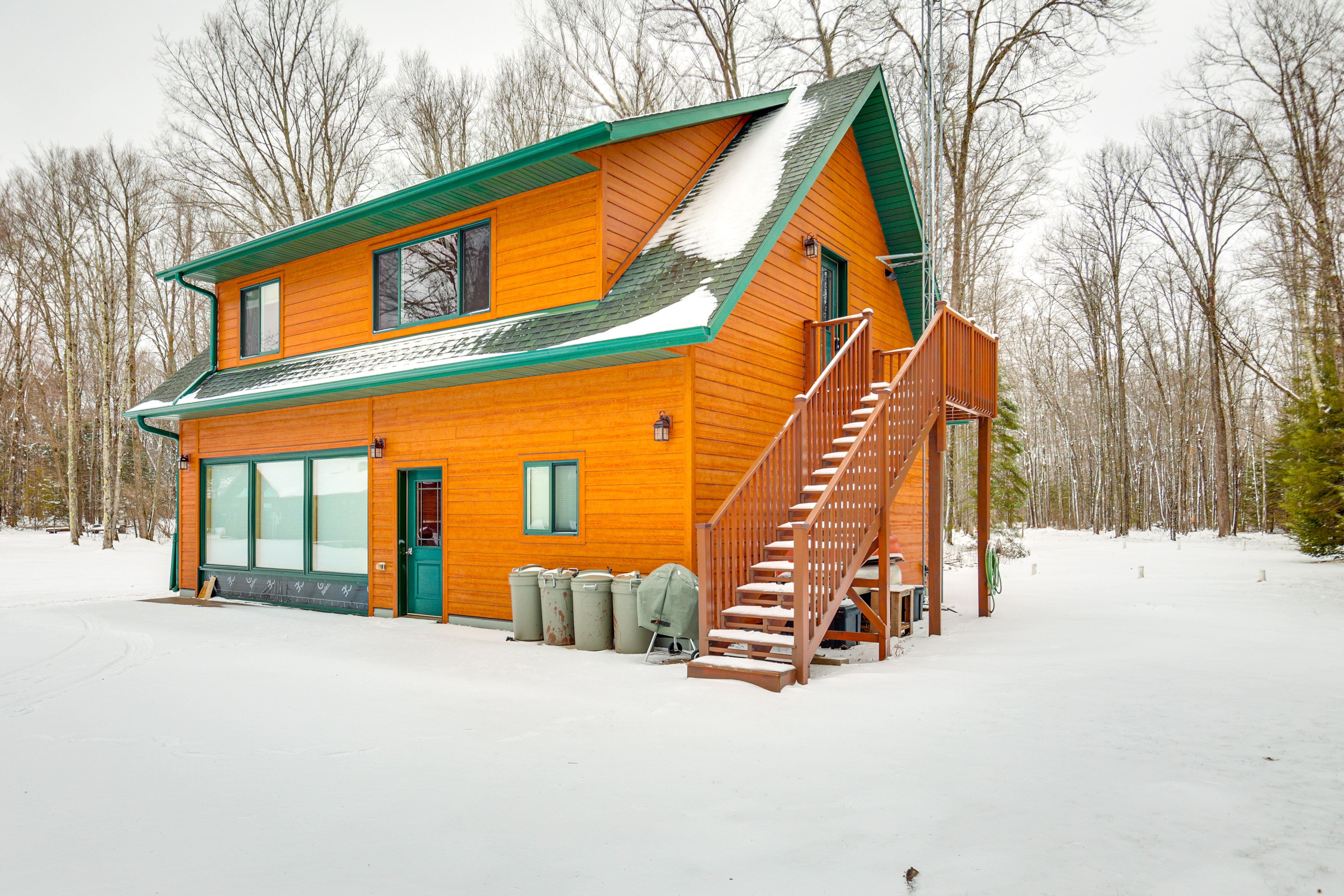 Exterior | Lakefront Yard | Pike Lake Access | Private Dock | Canoe