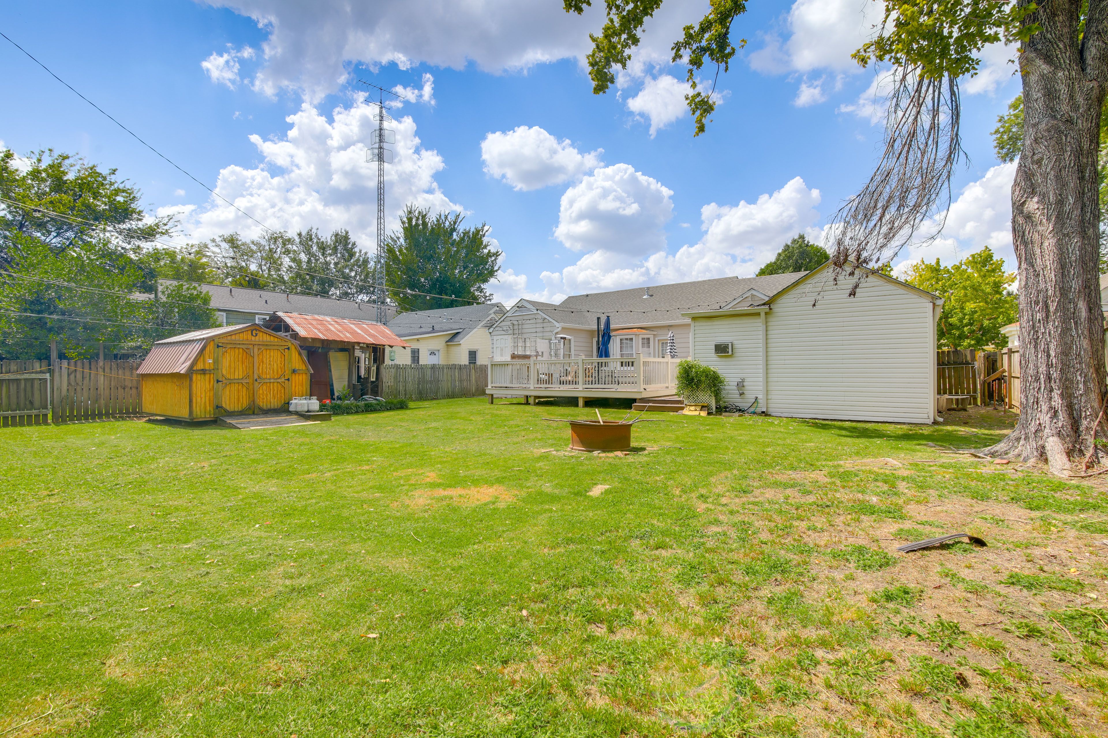 Fenced-In Backyard | Wood-Burning Fire Pit
