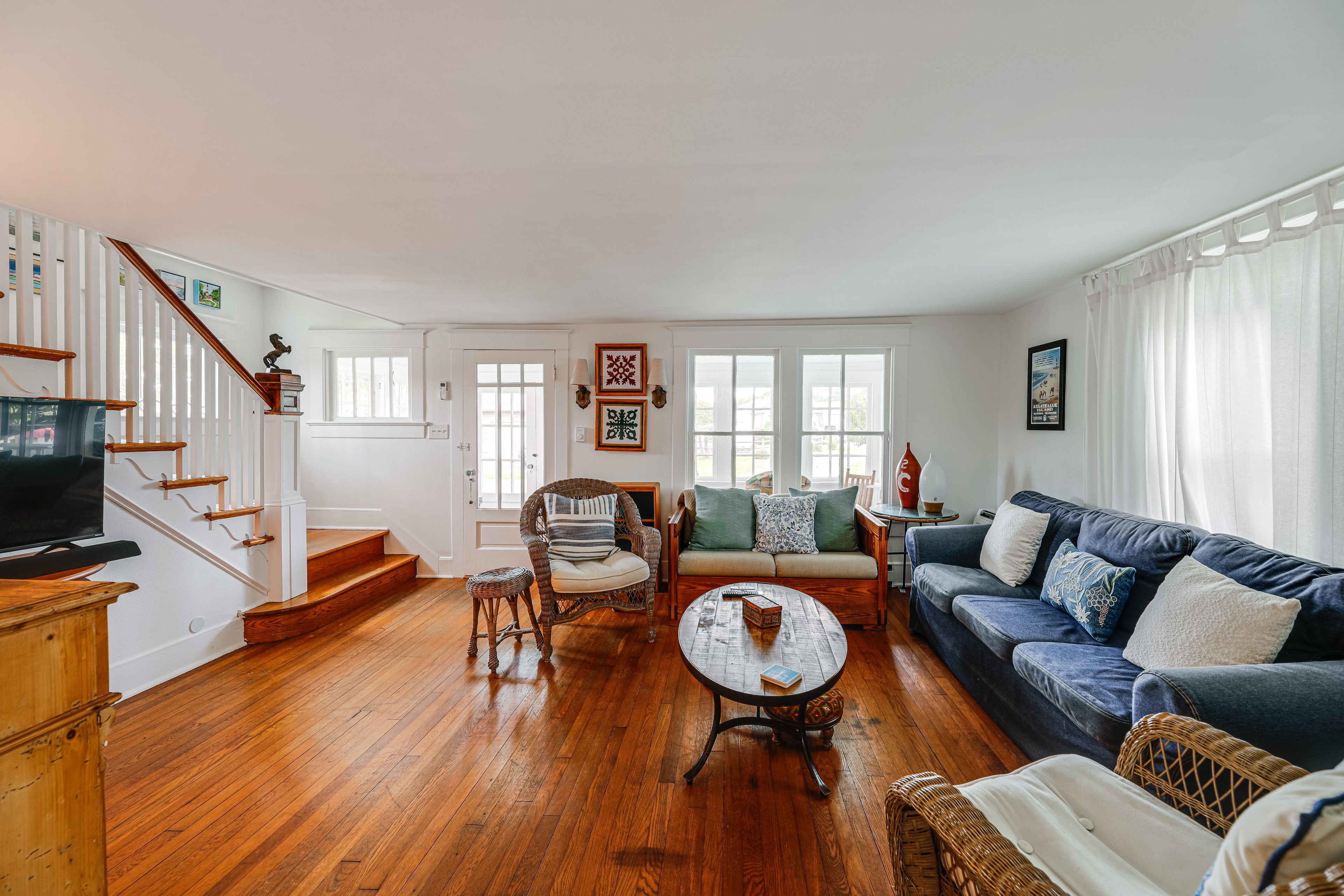 Living Room | 1st Floor | Flat-Screen TV w/ Cable | Boutique Furnishings