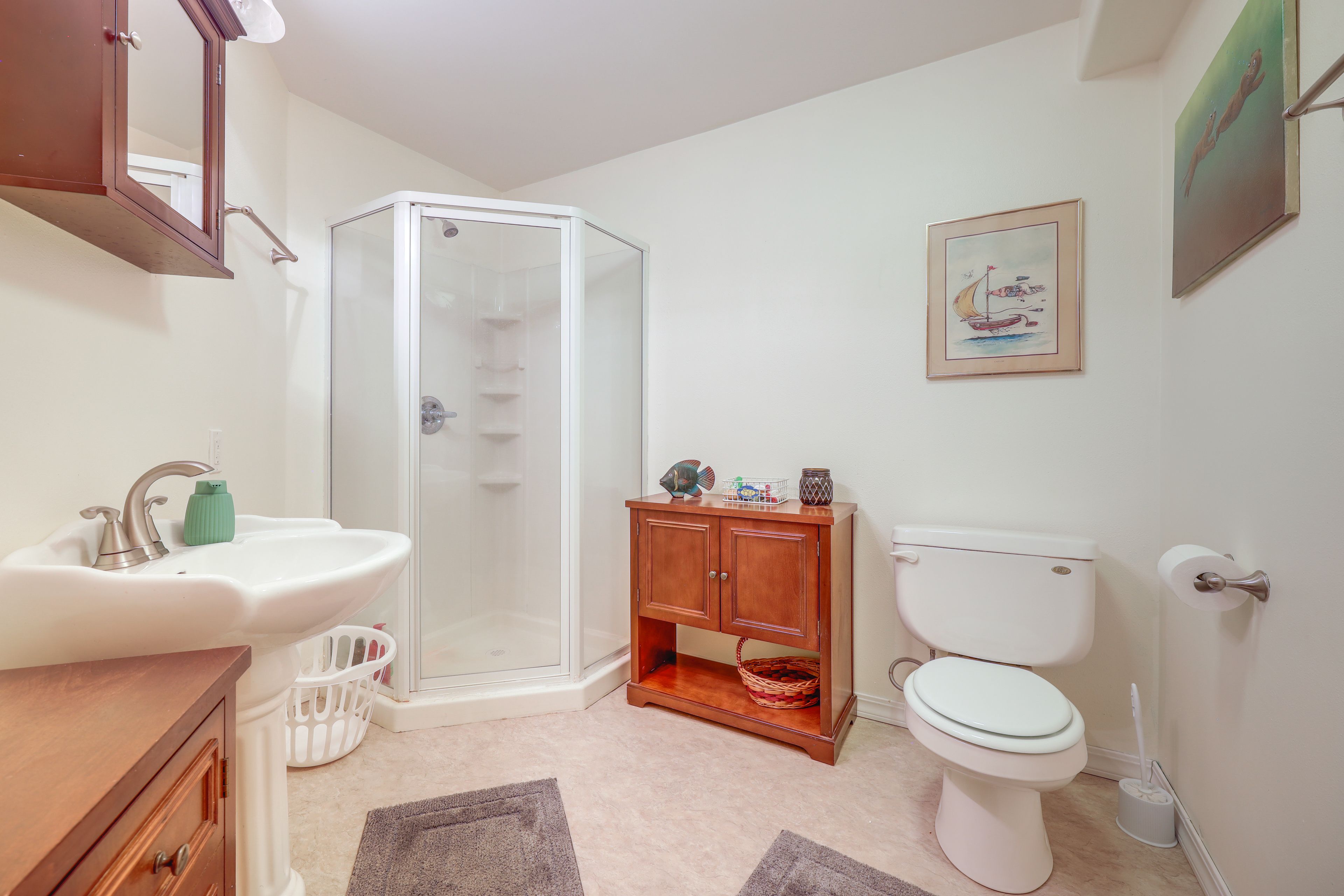 Bathroom | Hair Dryer | Basement Floor