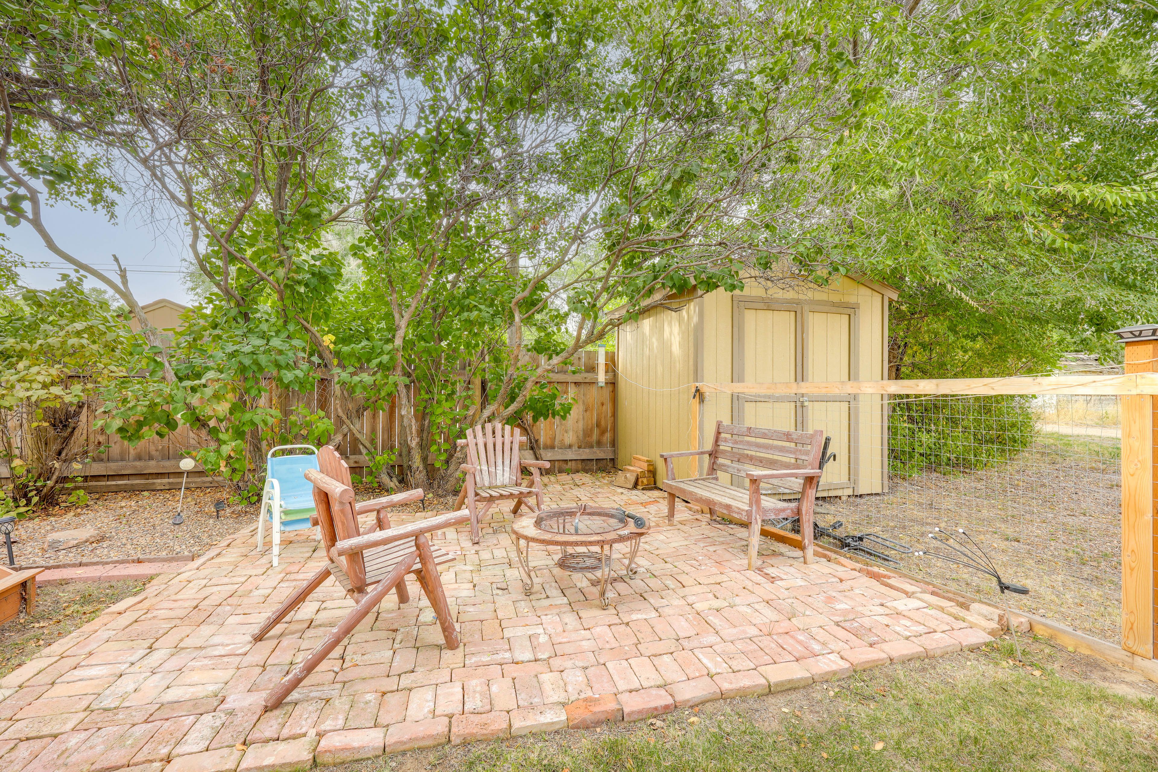 Fire Pit Area | Fenced Yard