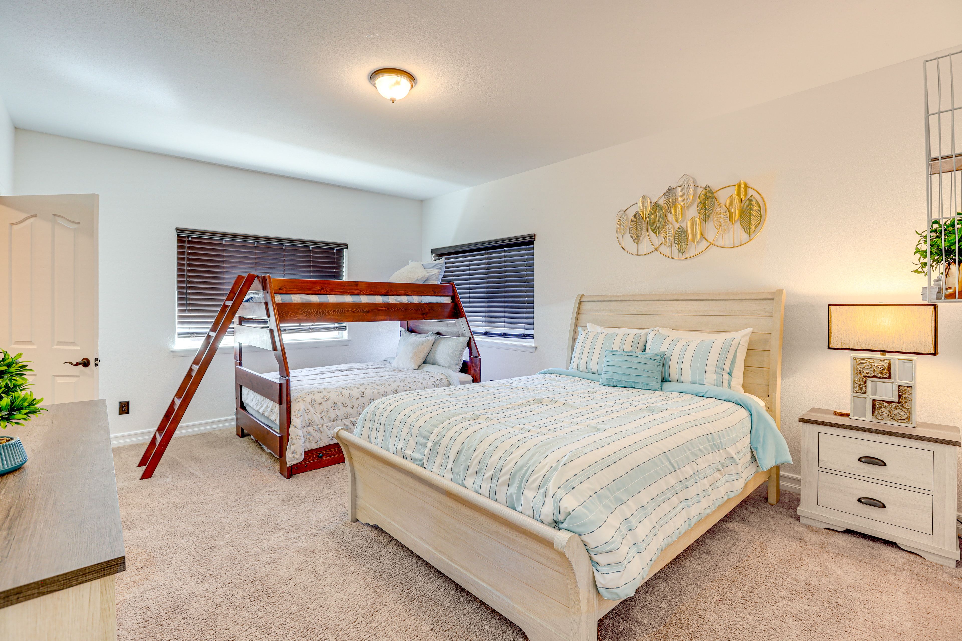 Bedroom 3 | Queen Bed | Twin Bunk Bed w/ Twin Trundle