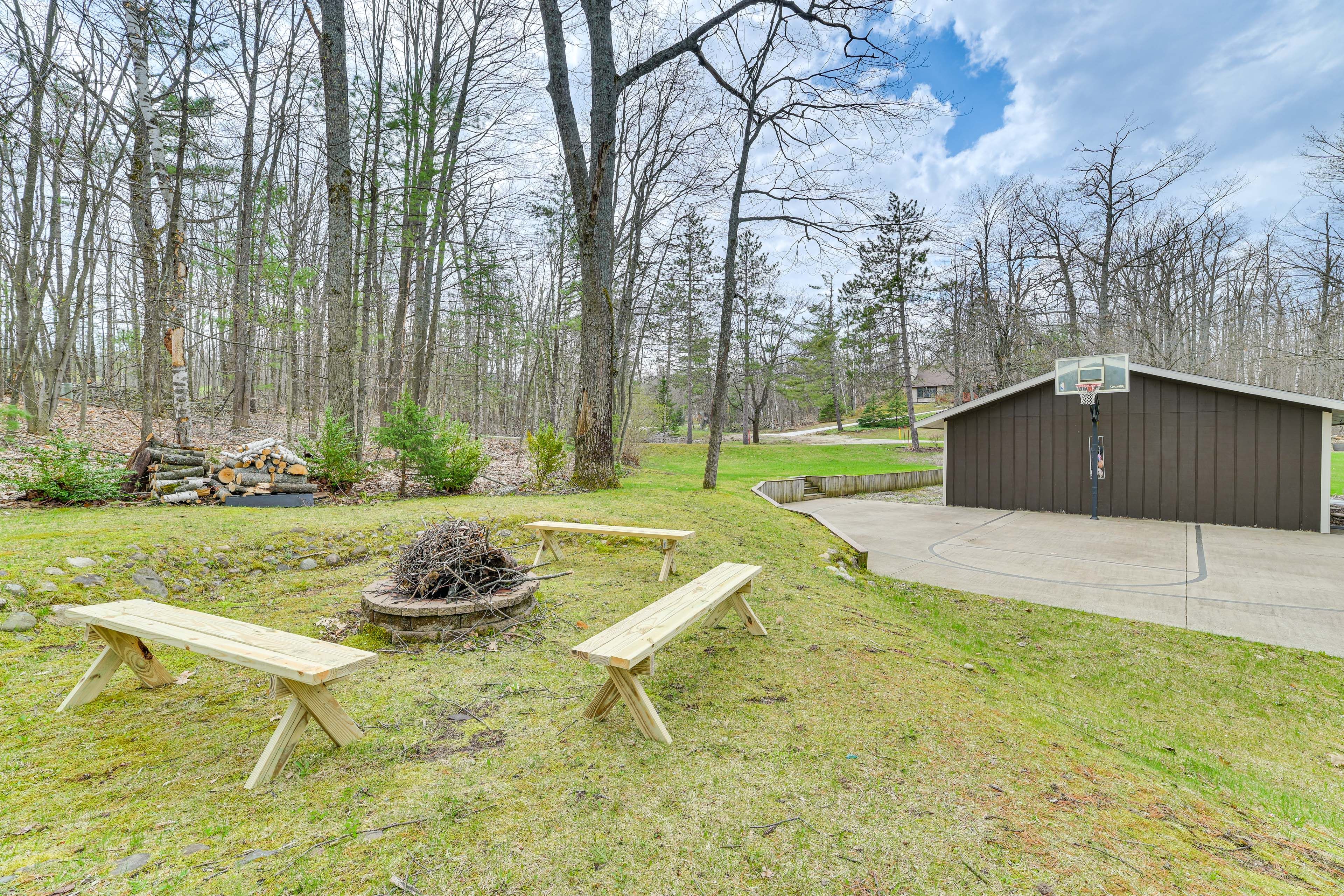 Half-Court Basketball | Fire Pit