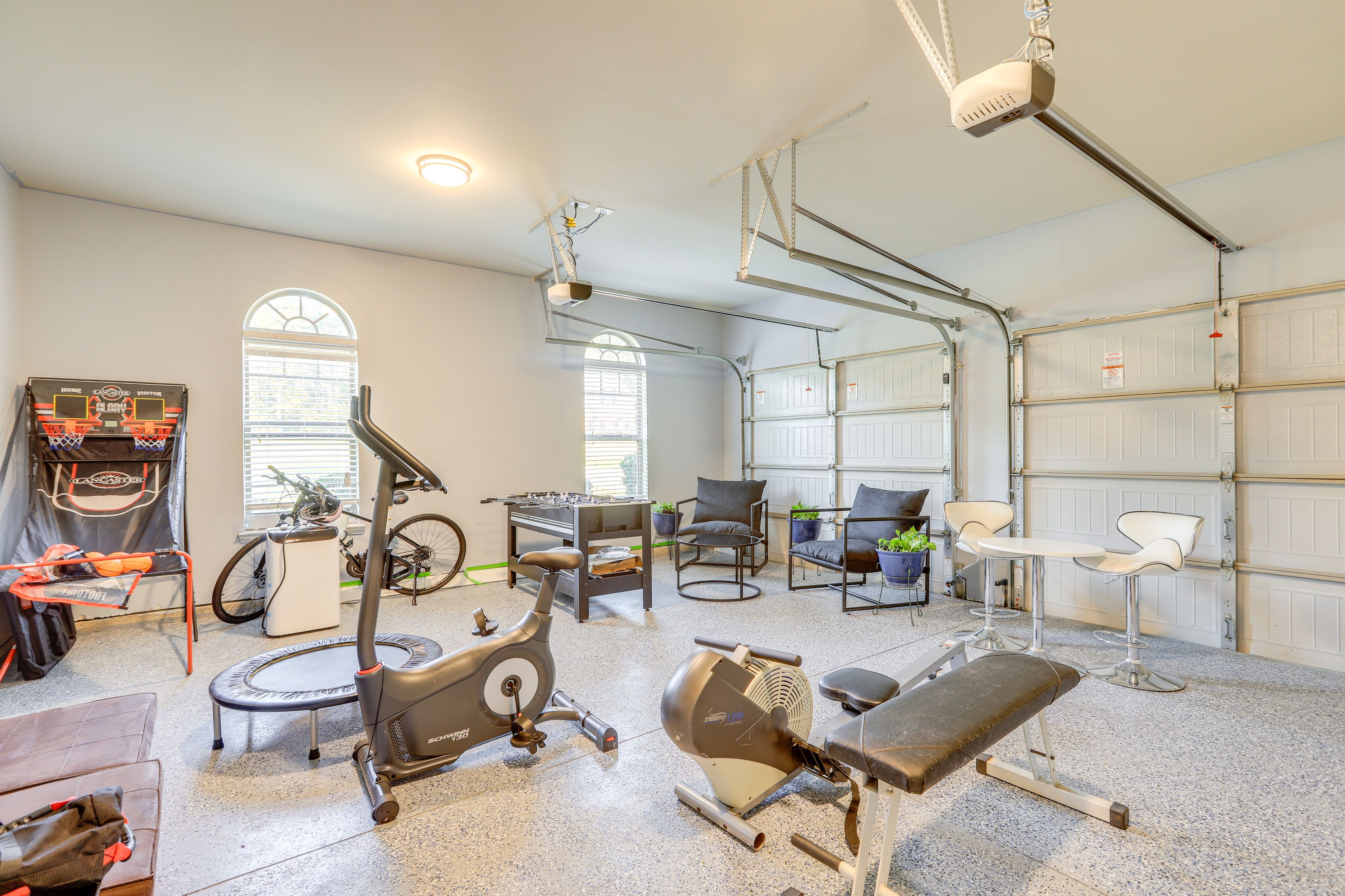 Garage | 1st Floor | Foosball Table | Basketball Game | Exercise Equipment