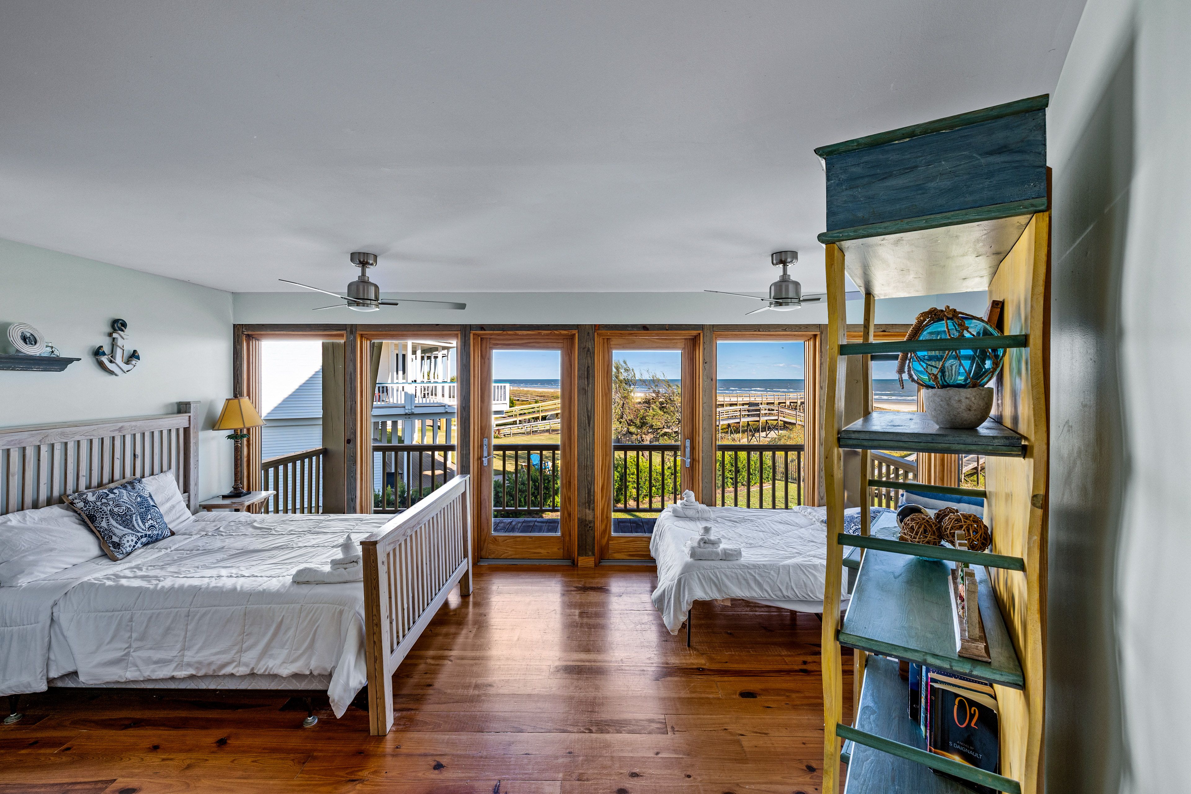 Bedroom 3 | Queen Bed | Full Bed | 1st Floor | Private Balcony