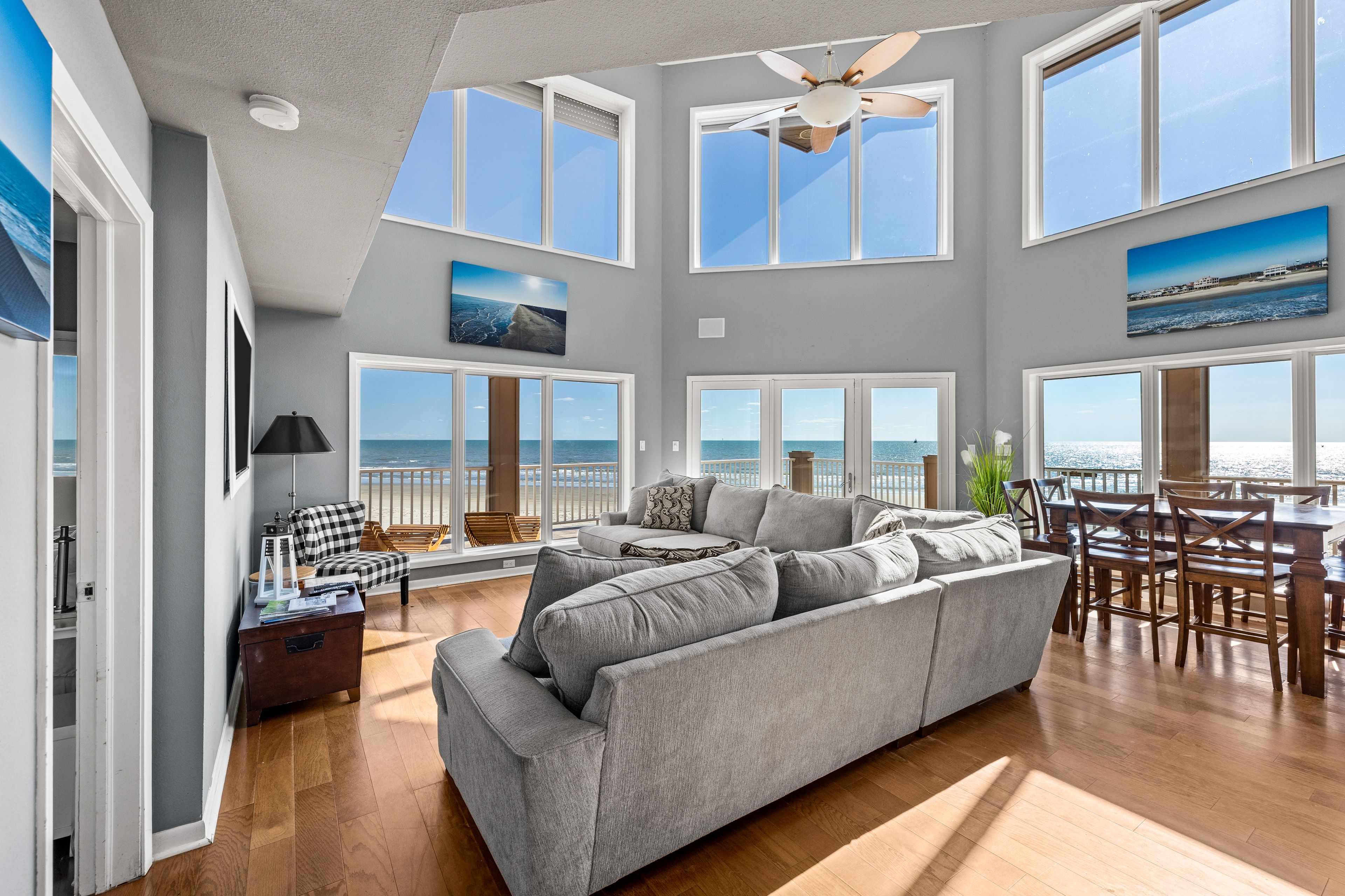 Living Room | Free WiFi | Central Heating & A/C | Full Sleeper Sofa | 1st Floor