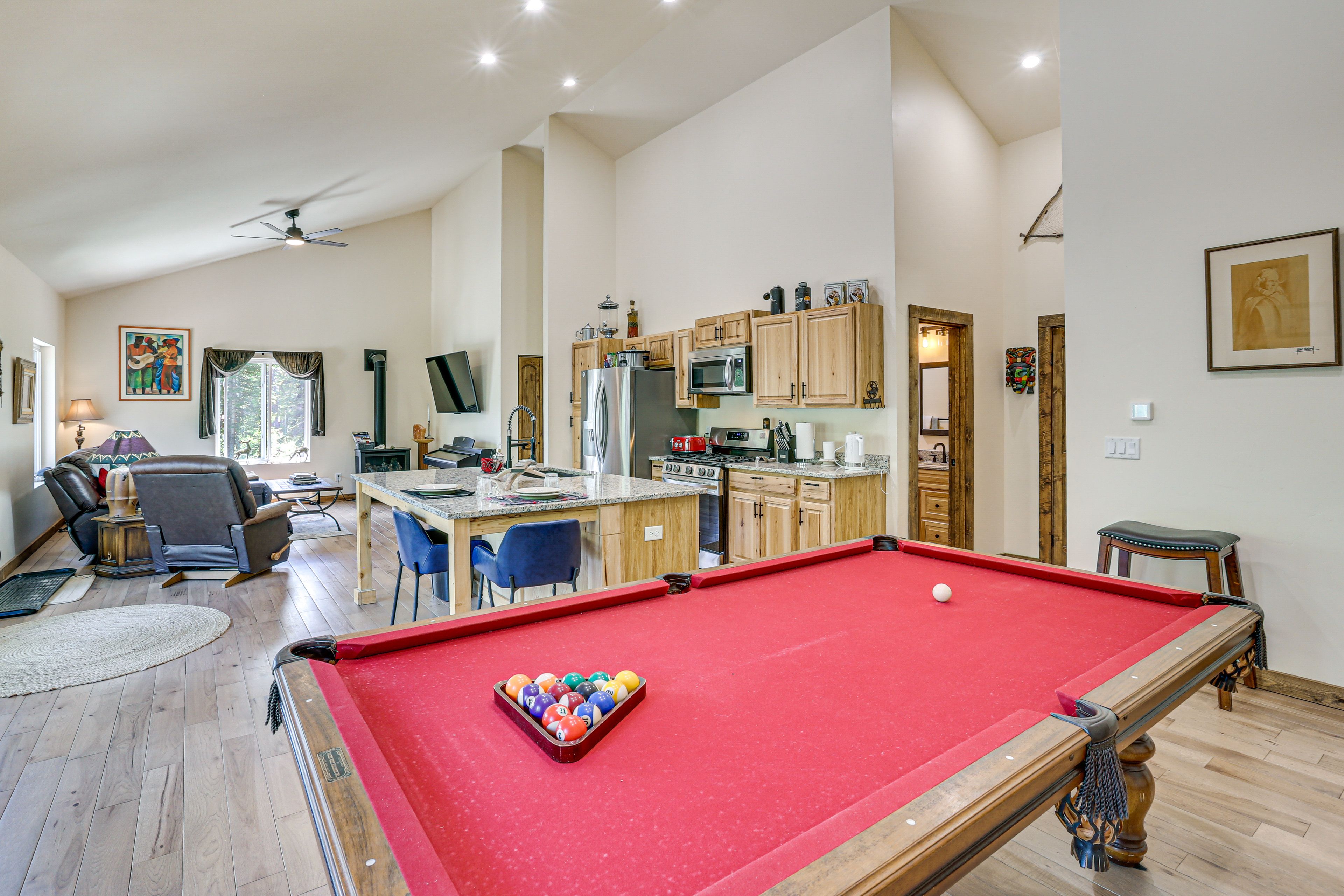 Open-Concept Layout | Pool Table