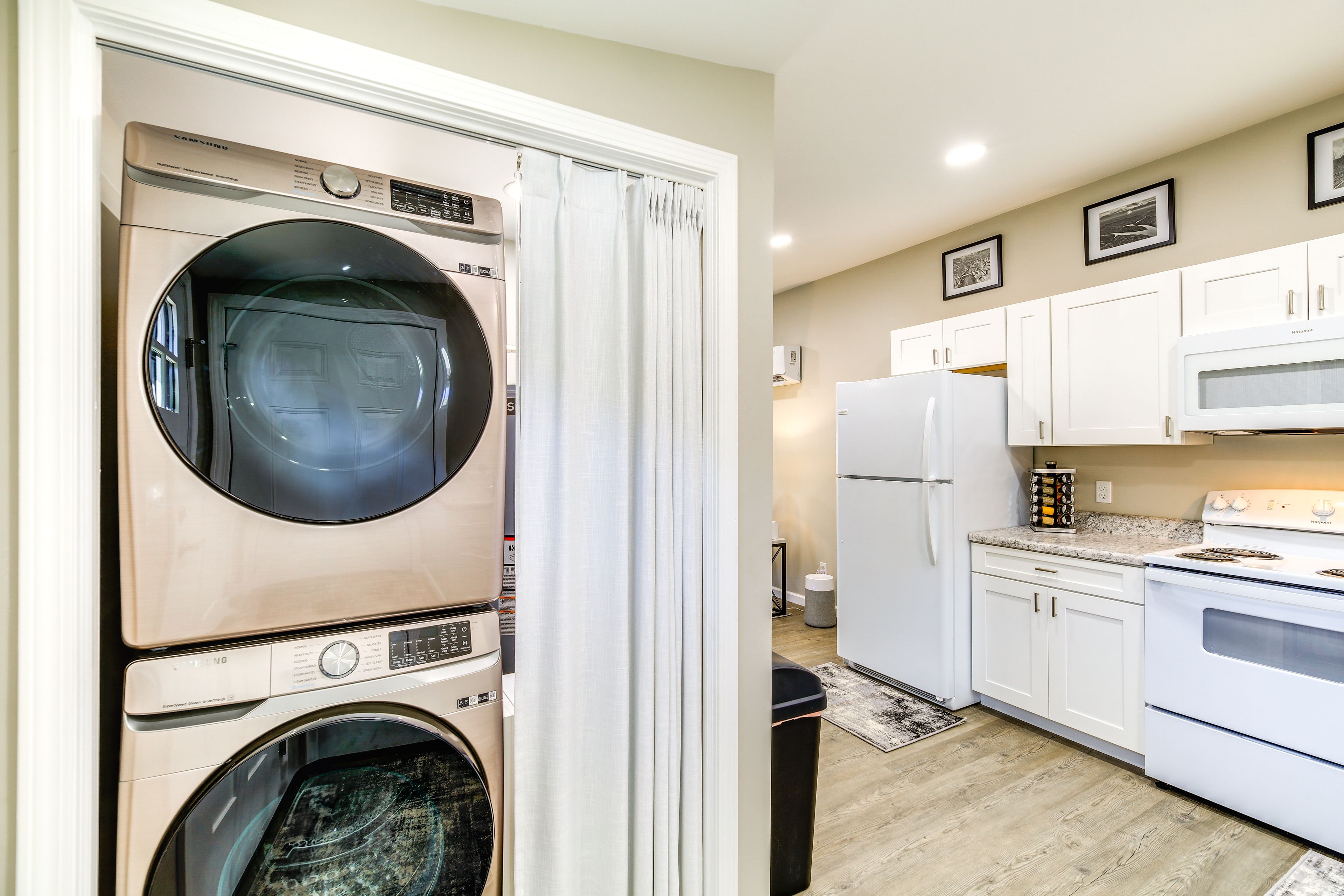 Laundry Area & Kitchen
