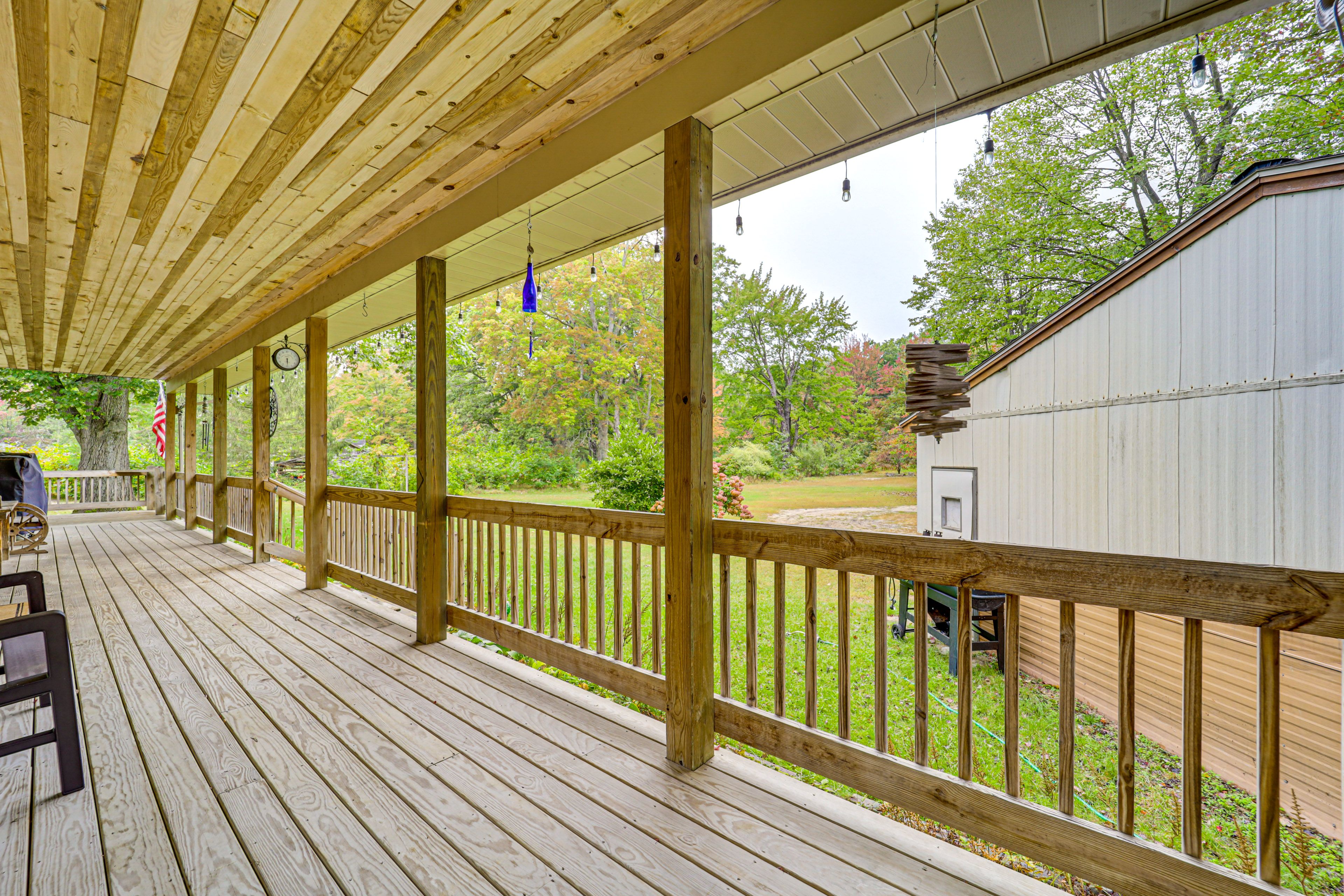Wraparound Deck | Dining Area | Outdoor Heater