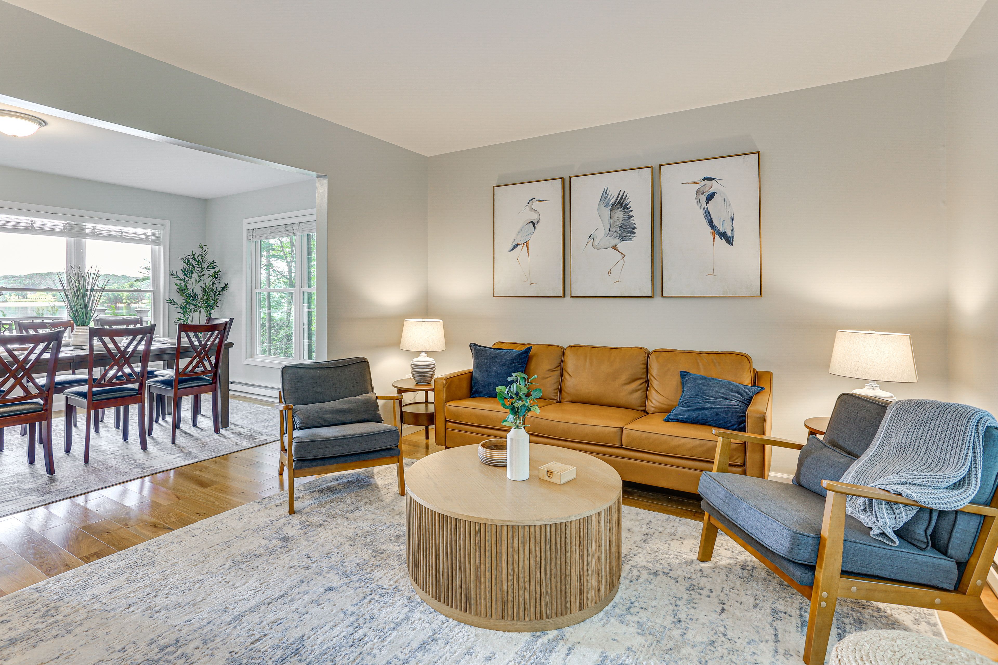 Living Room | 1st Floor | Mini-Split A/C Units | Free WiFi