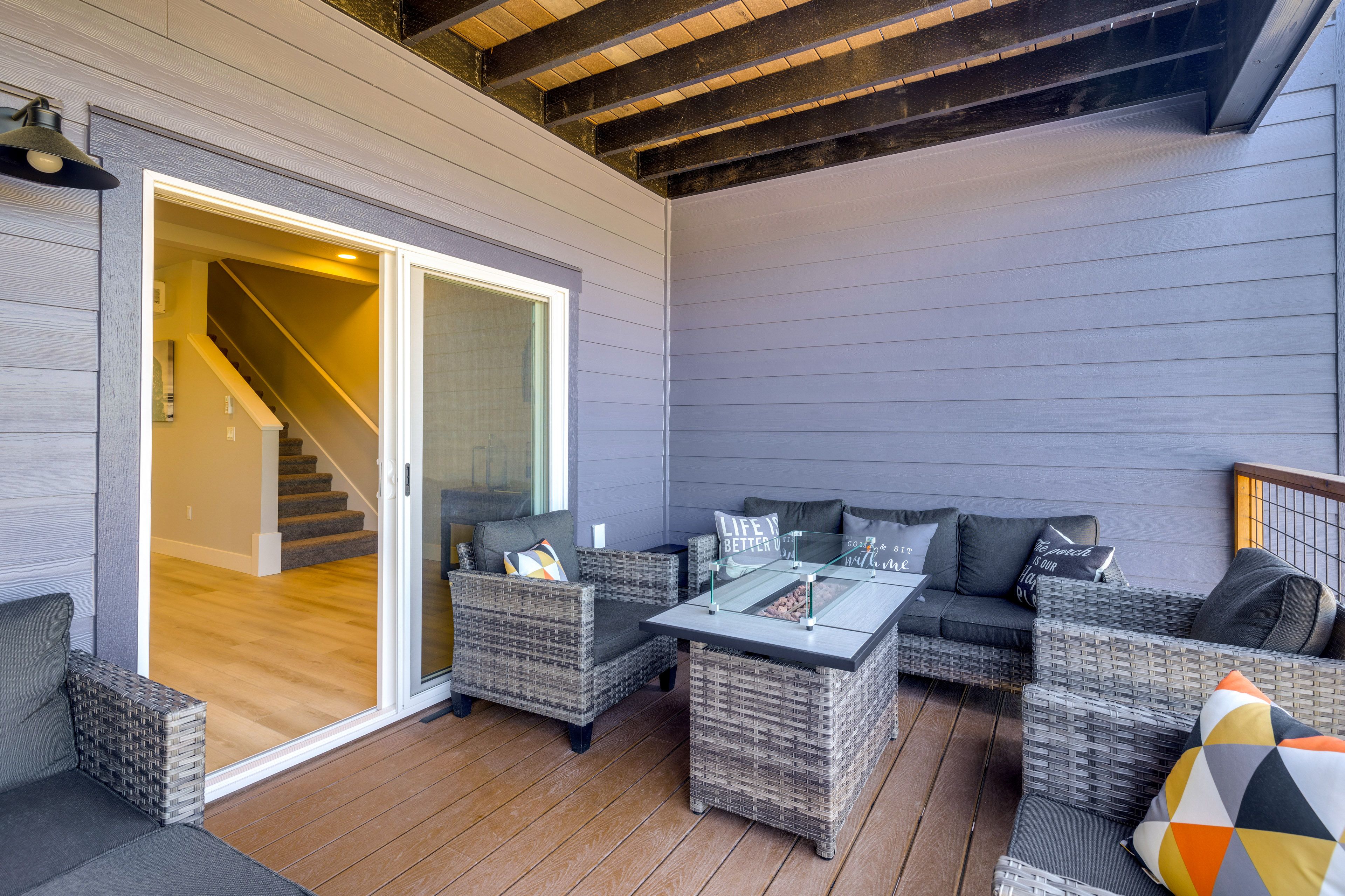 2nd-Floor Balcony | Fire Pit Table | Outdoor Dining | Gas Grill