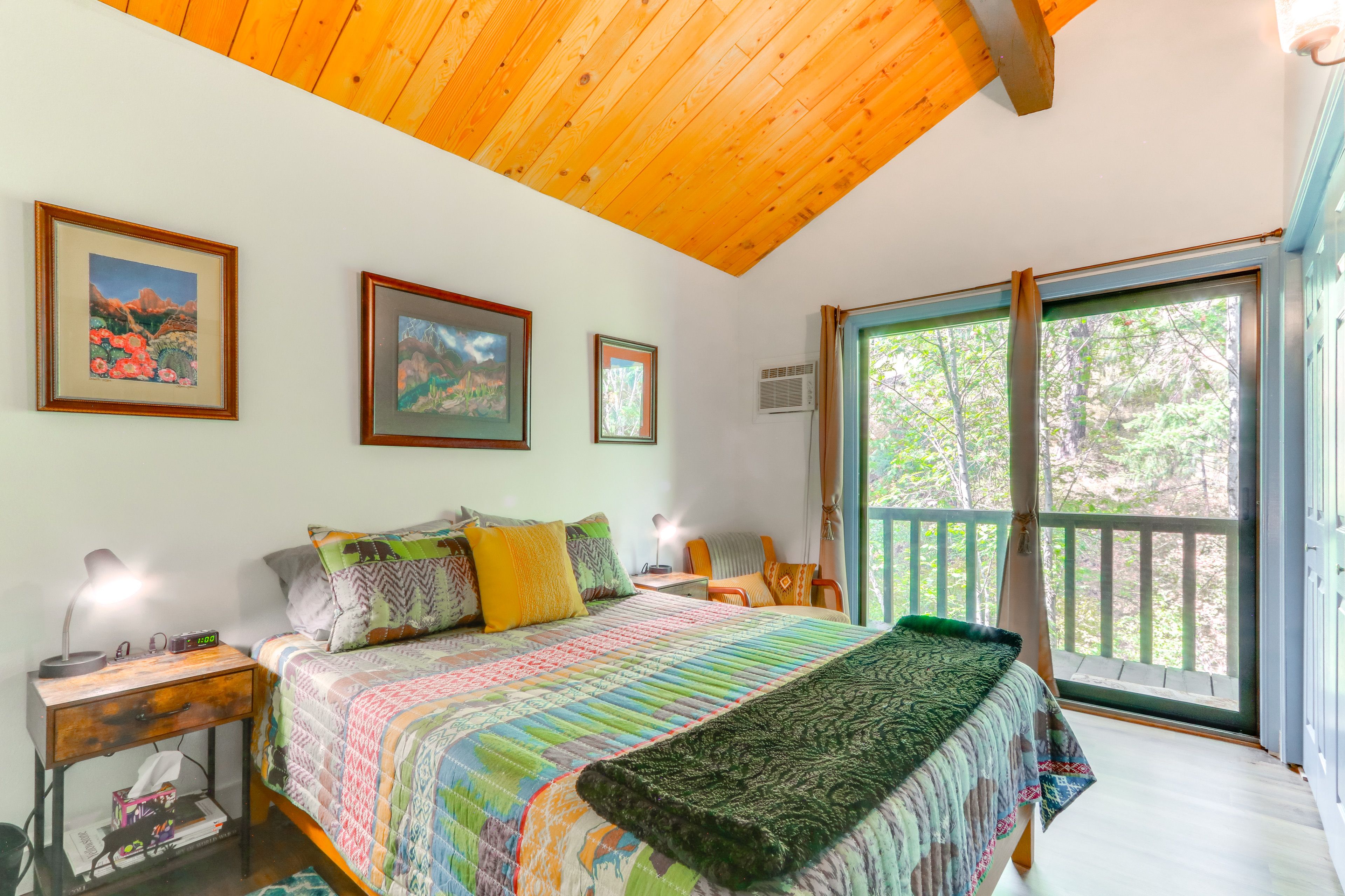 Bedroom 1 | Queen Bed | Linens Provided | Private Balcony | Main Level