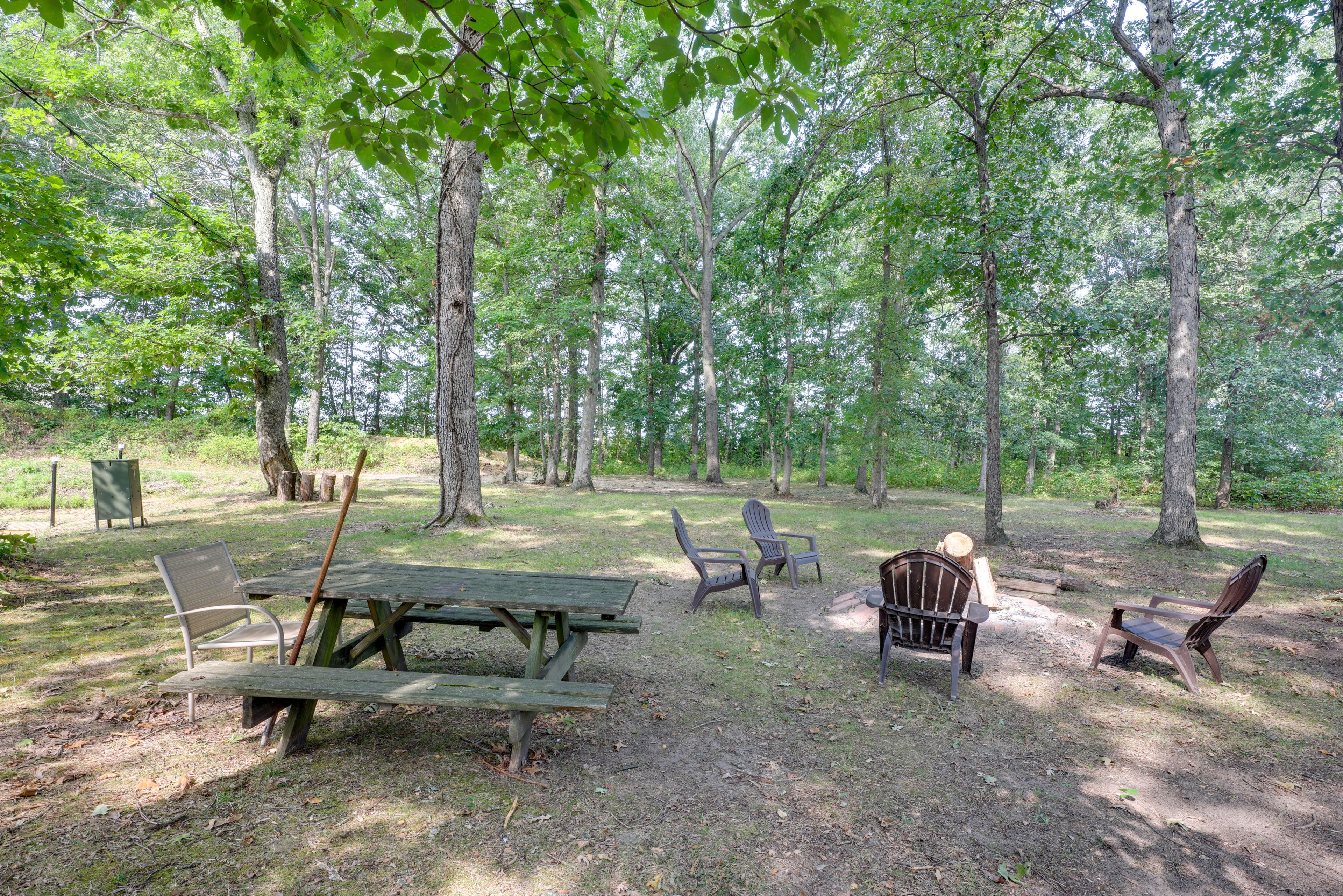 46 Acres w/ River Frontage | Wood-Burning Fire Pit