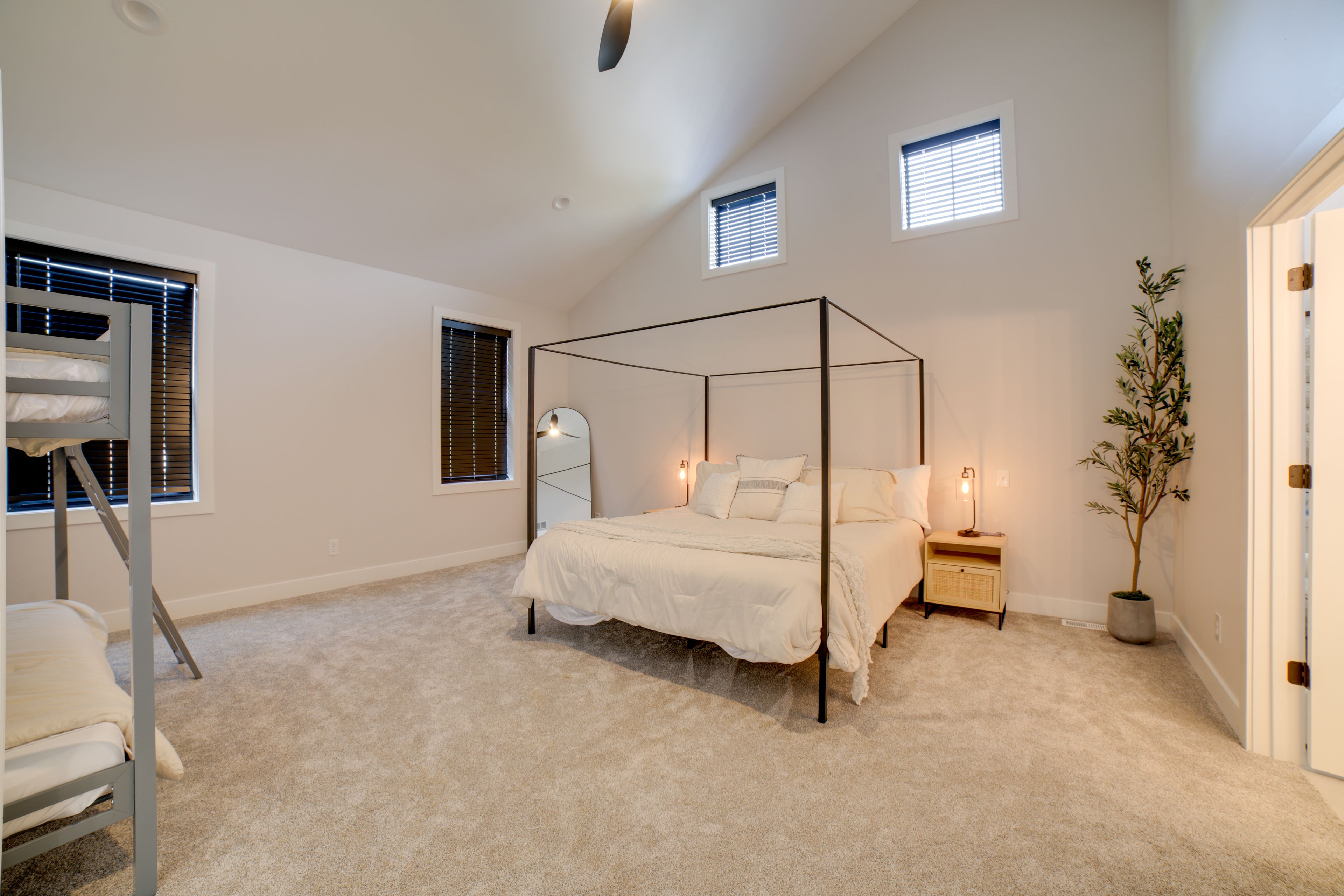 Bedroom 4 | 2nd Floor | King Bed | Twin Bunk Bed
