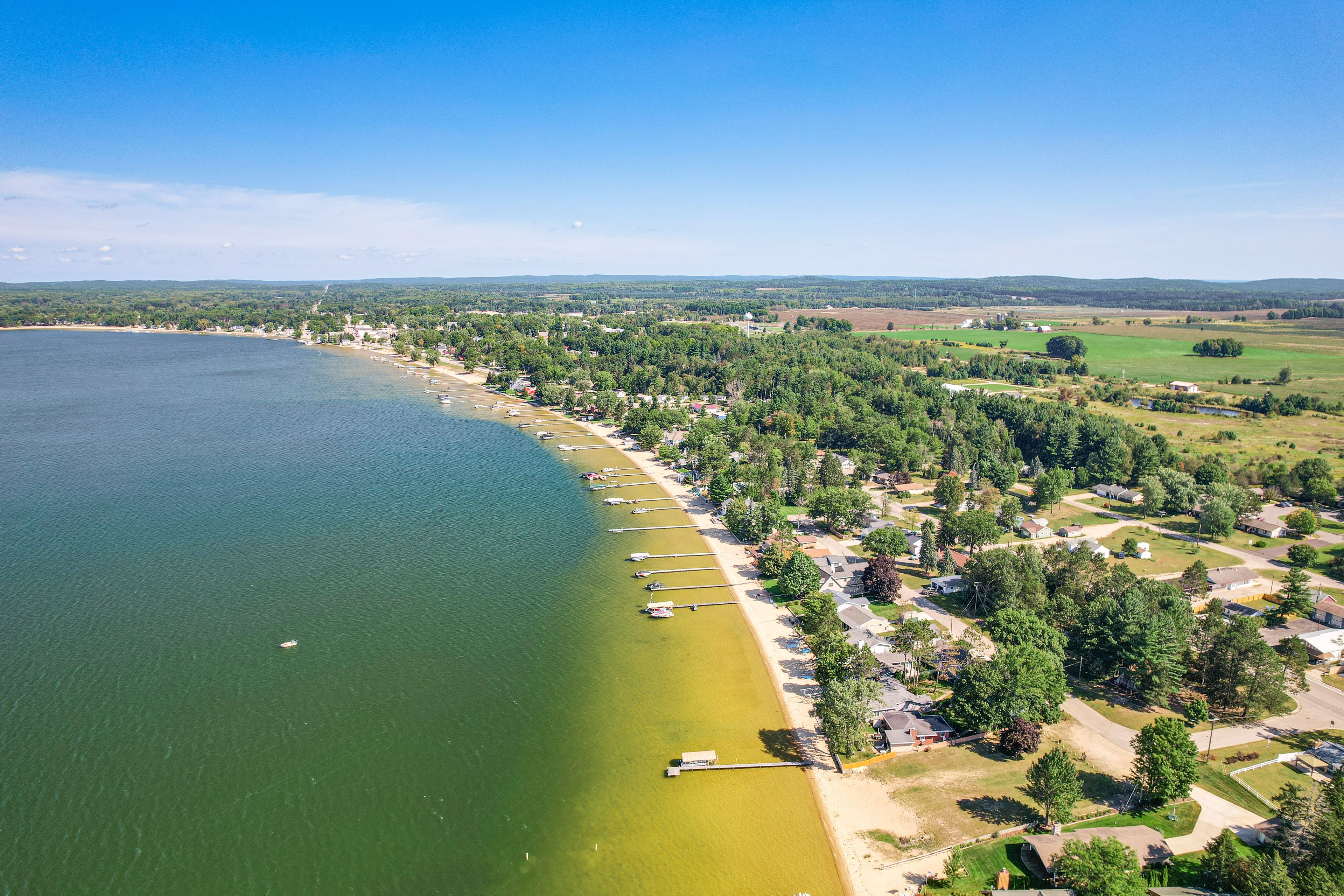 Aerial View | Walk to Lake Missaukee
