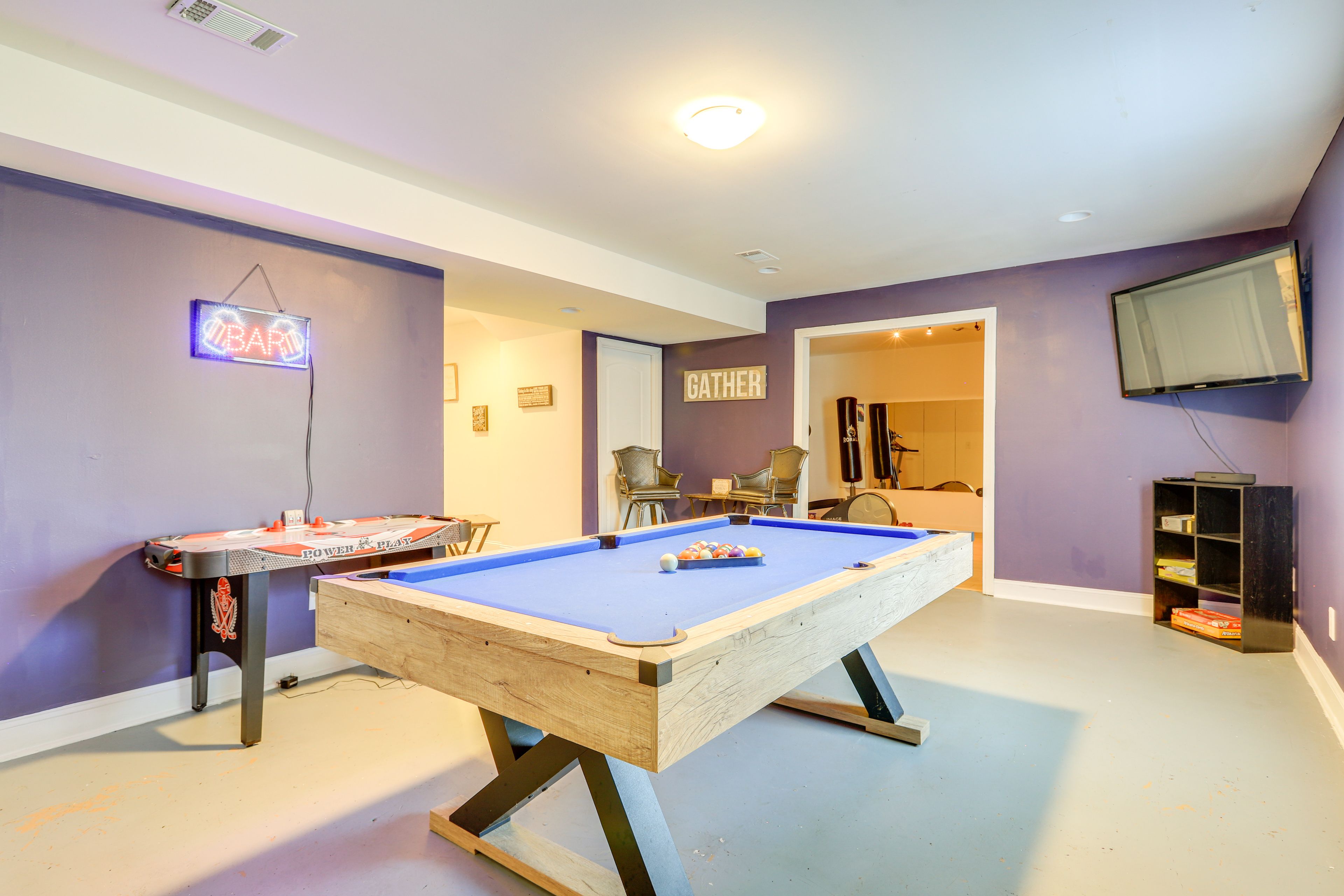 Game Room | Pool Table | Air Hockey | Basement Level