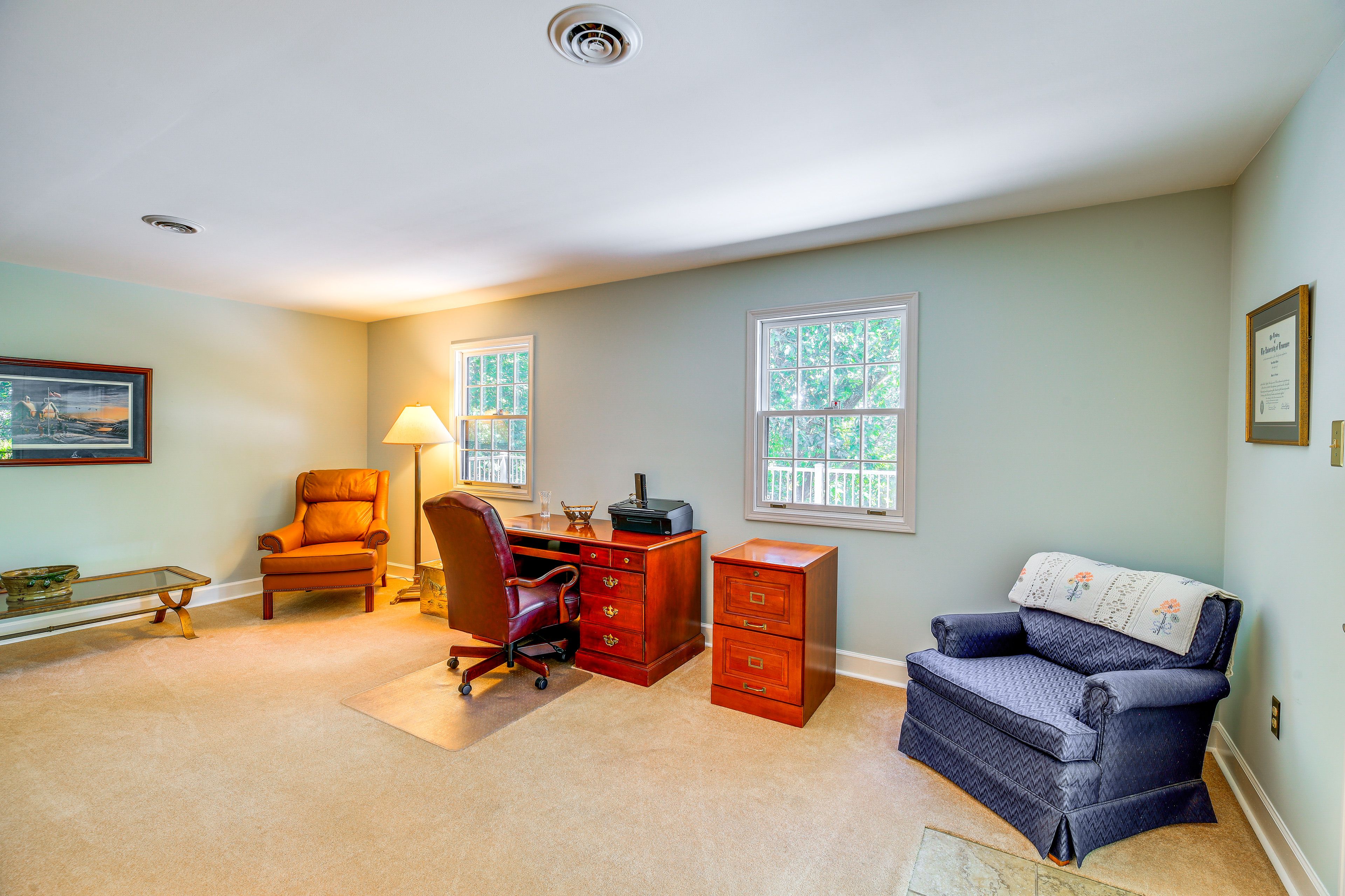 Office | Gas Fireplace | Basement Level