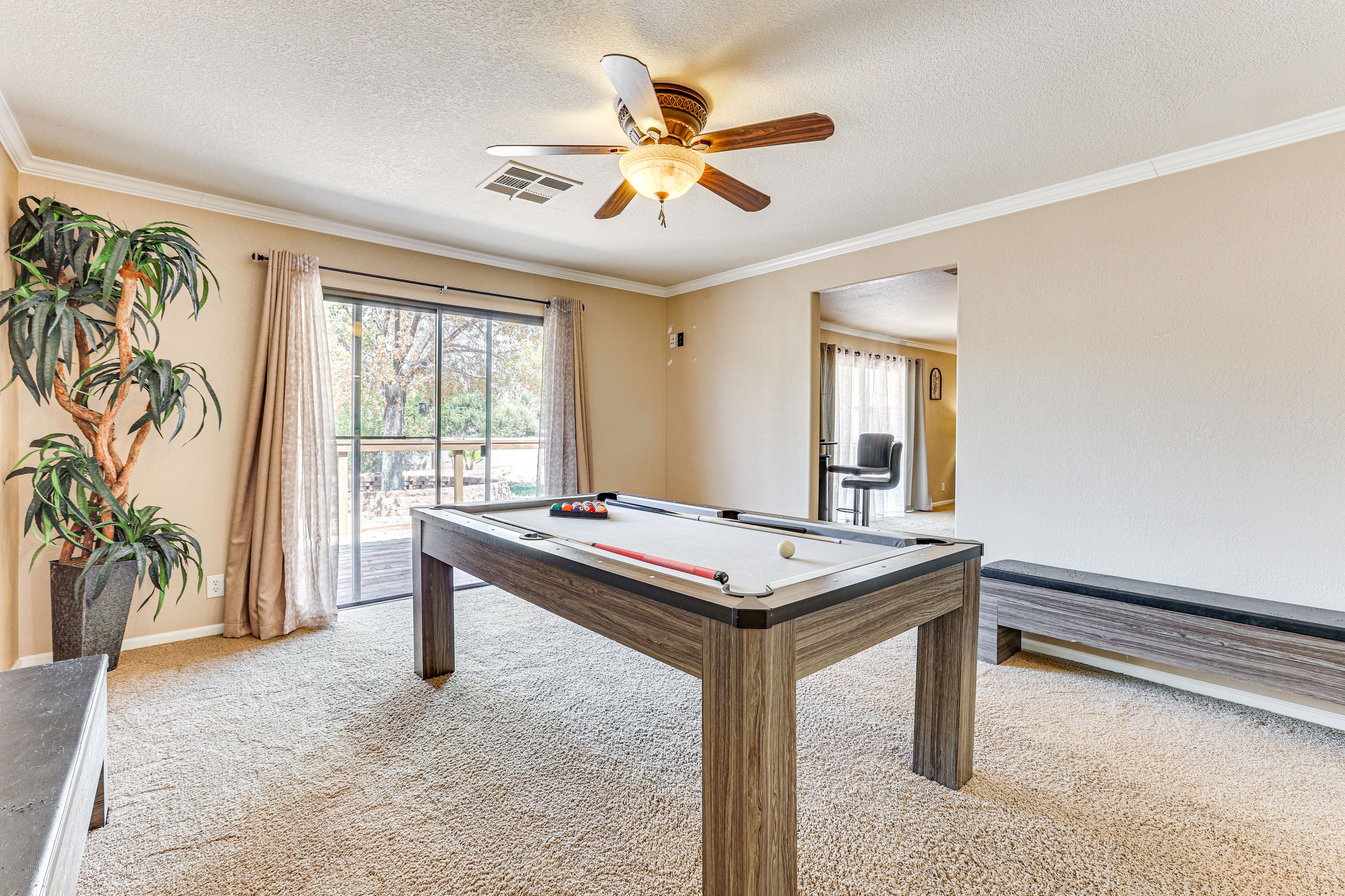Game Room | Convertible Pool/Ping-Pong Table | Single-Story Home