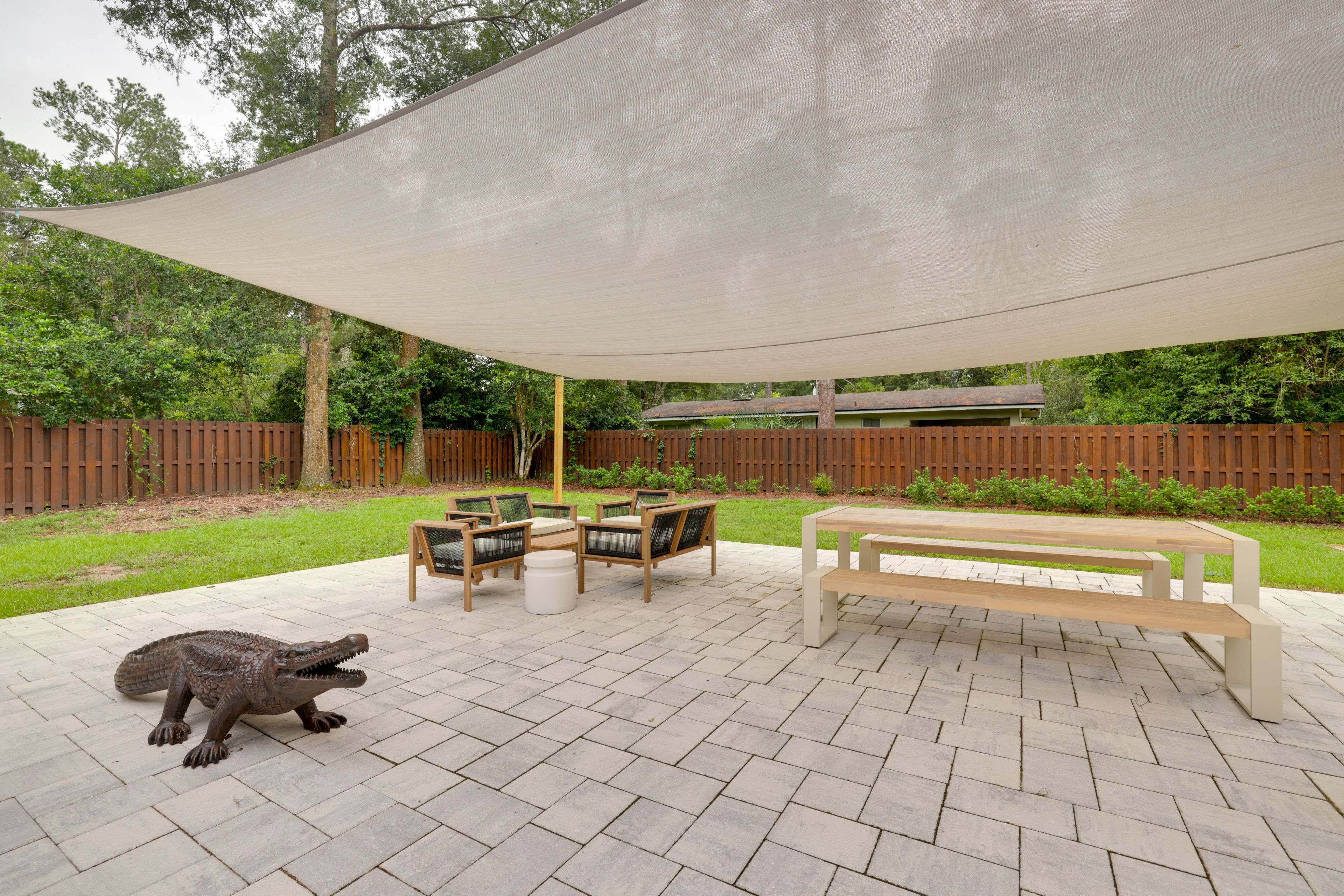 Covered Patio | Outdoor Dining | 2 Mi to Downtown