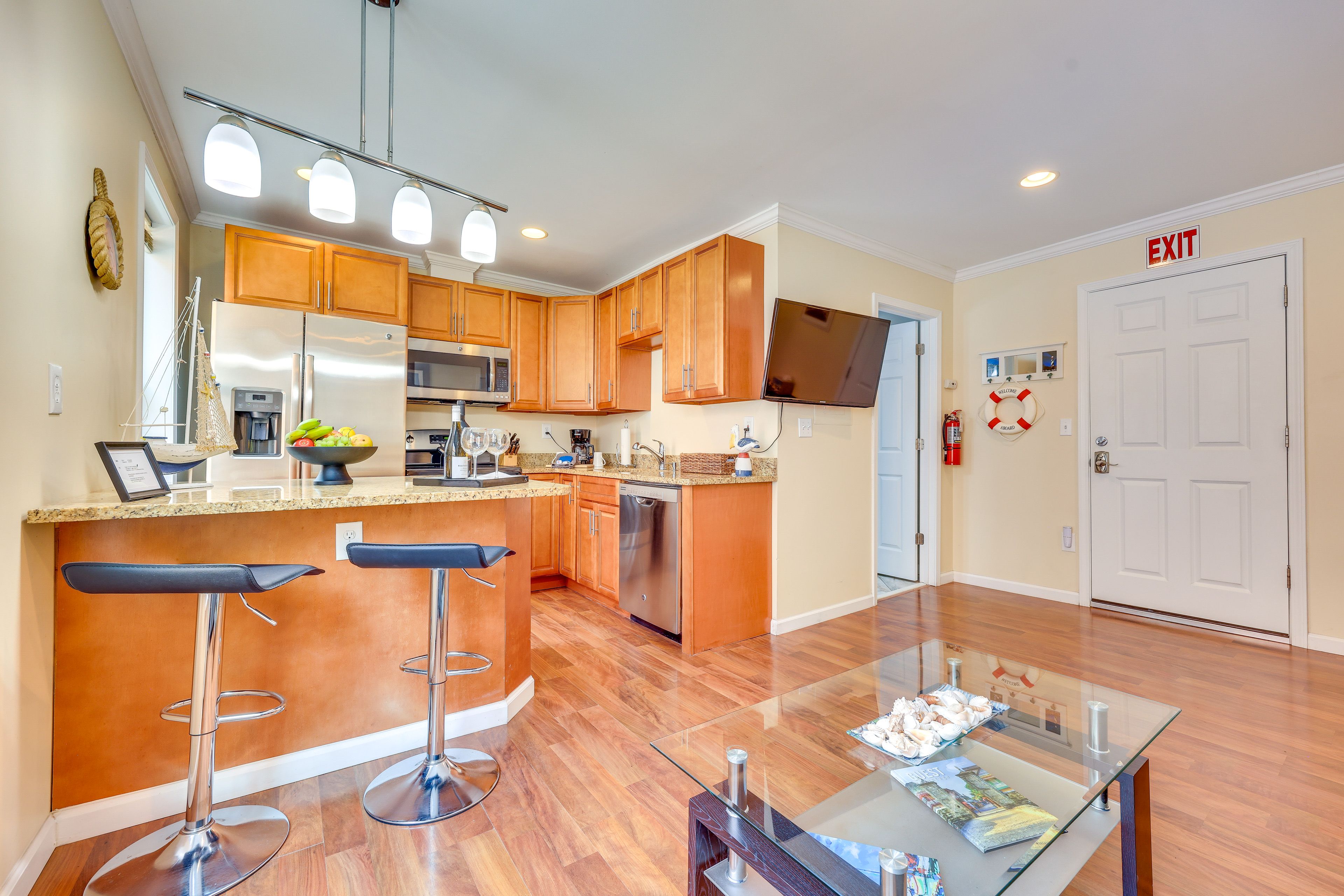 Dining Bar | Dishware & Flatware Provided | Window A/C & Heating Units