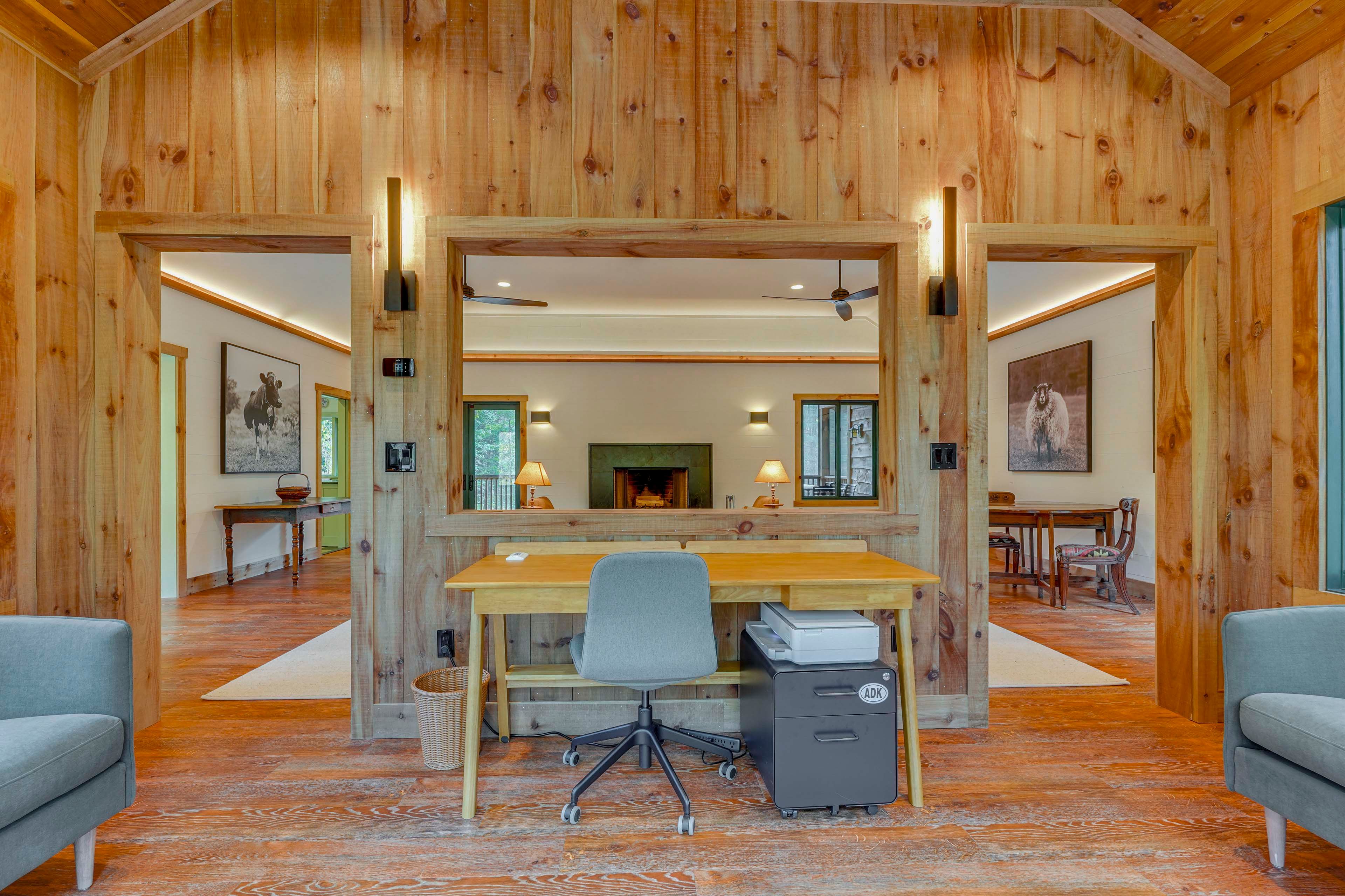 Sunroom | Laptop-Friendly Workspace | Upper Level