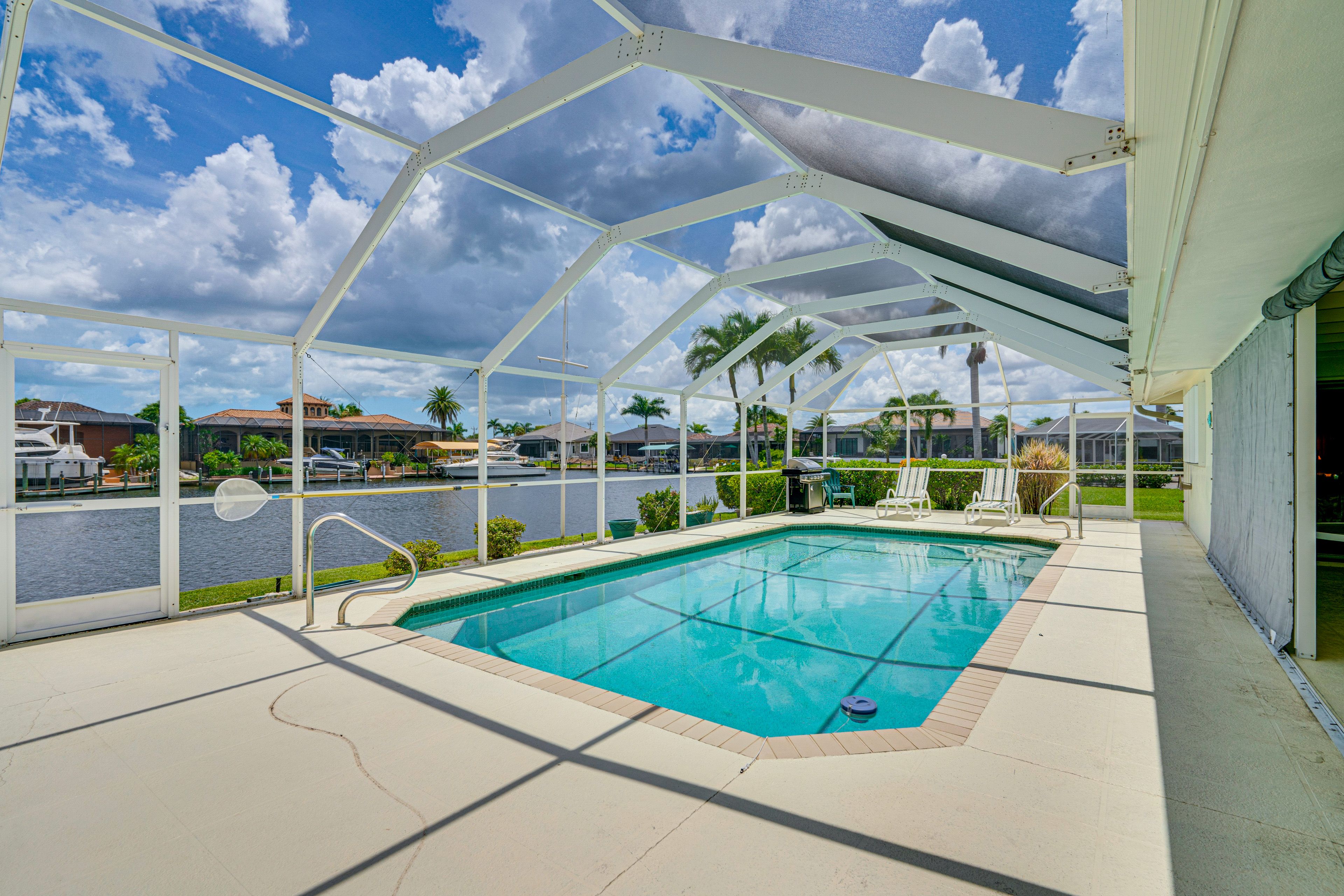 Cape Coral Vacation Rental | 3BR | 2BA | 1,900 Sq Ft | 1 Step to Enter