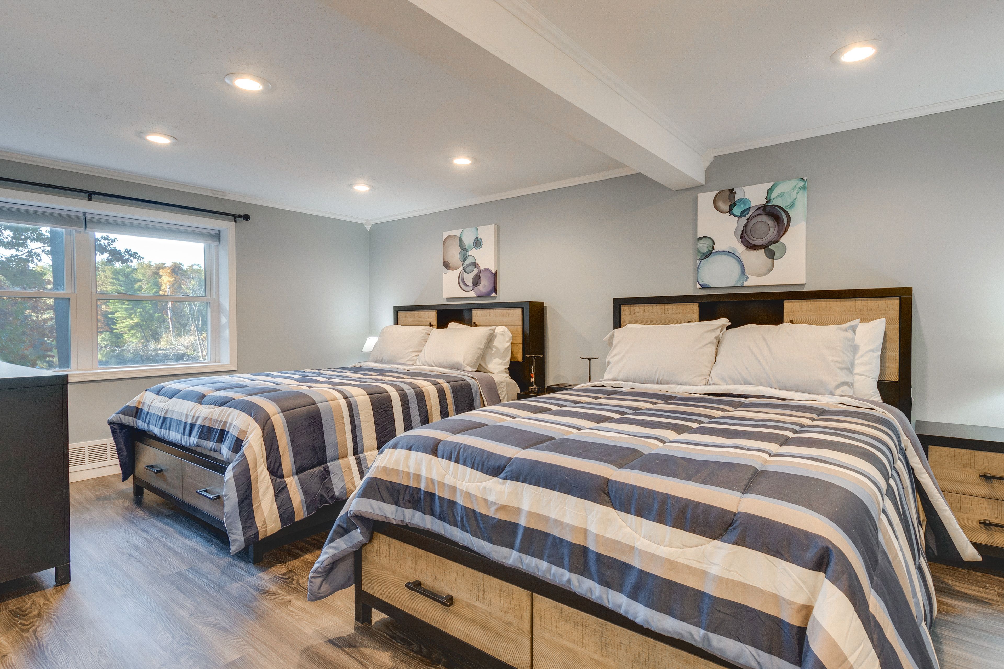 Bedroom 4 | 2 Queen Beds | Basement Level