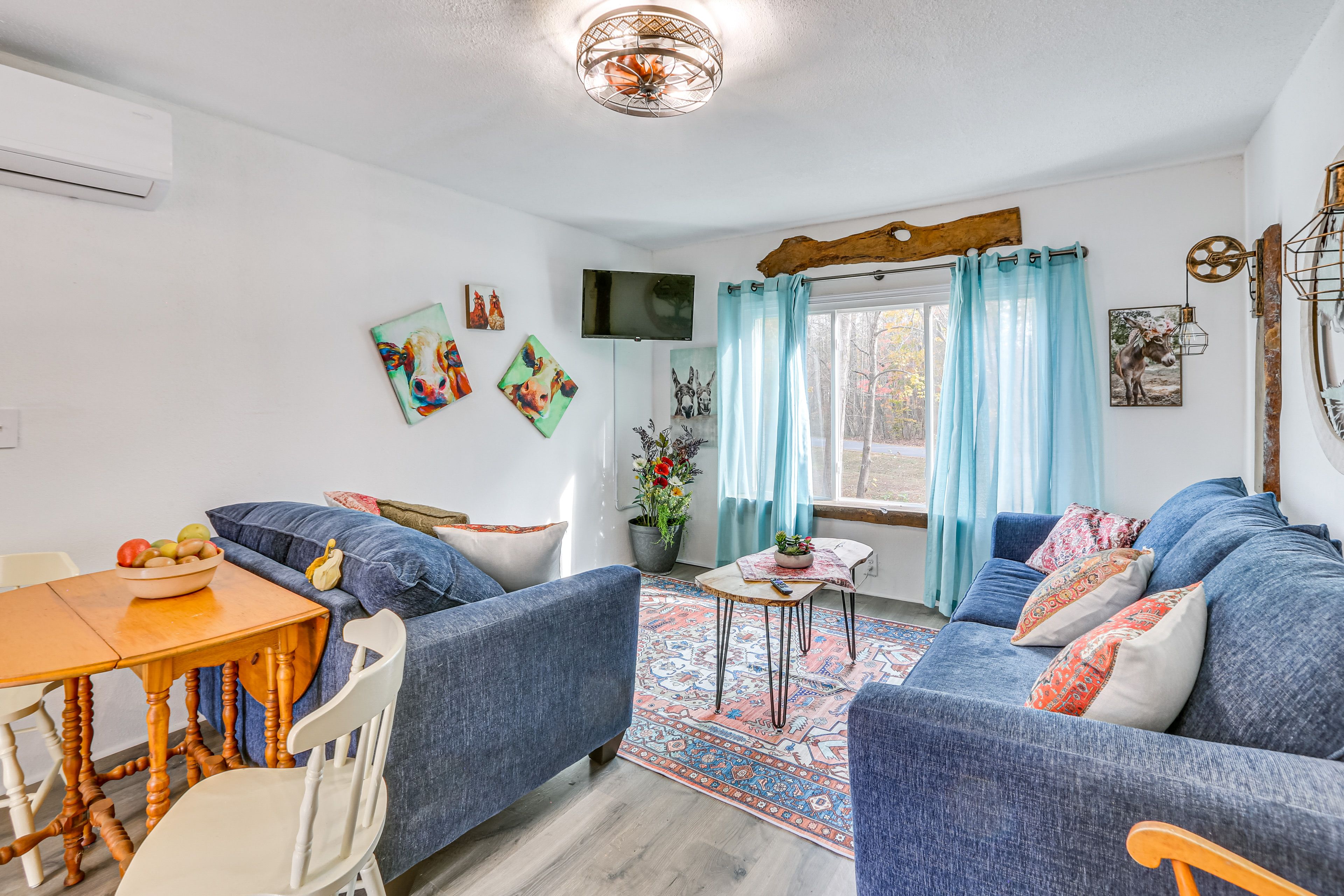 Studio | Living Room | Queen Sleeper Sofa | Twin Sleeper Sofa | Flat-Screen TV