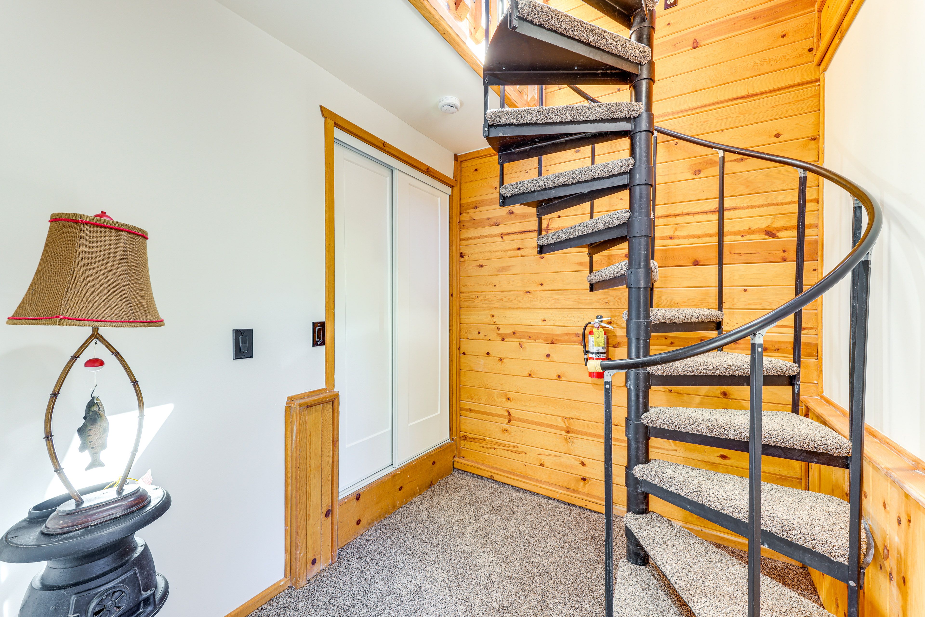 Spiral Staircase to Lower Level