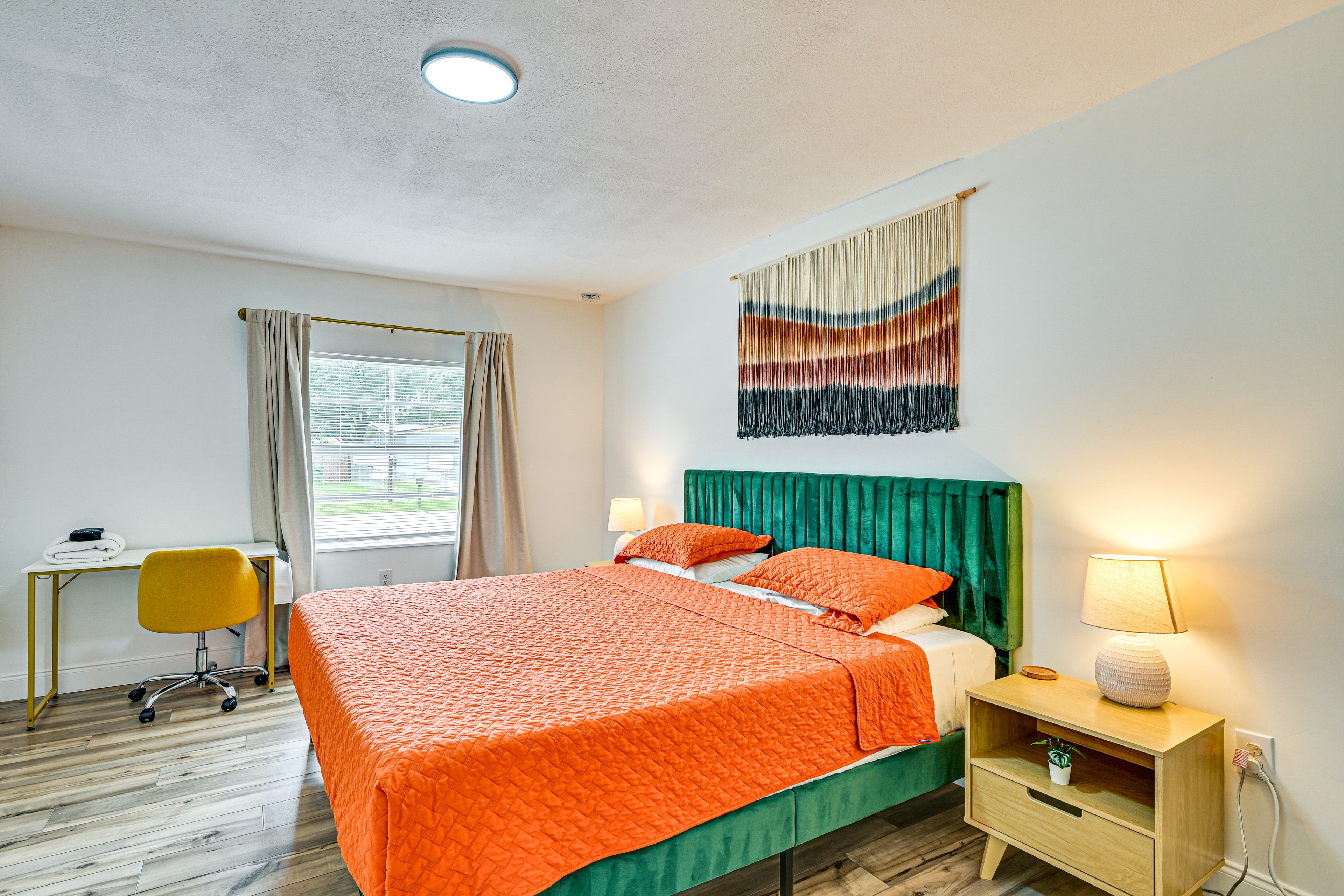 Bedroom 1 | King Bed | Smart TV | Laptop-Friendly Workspace
