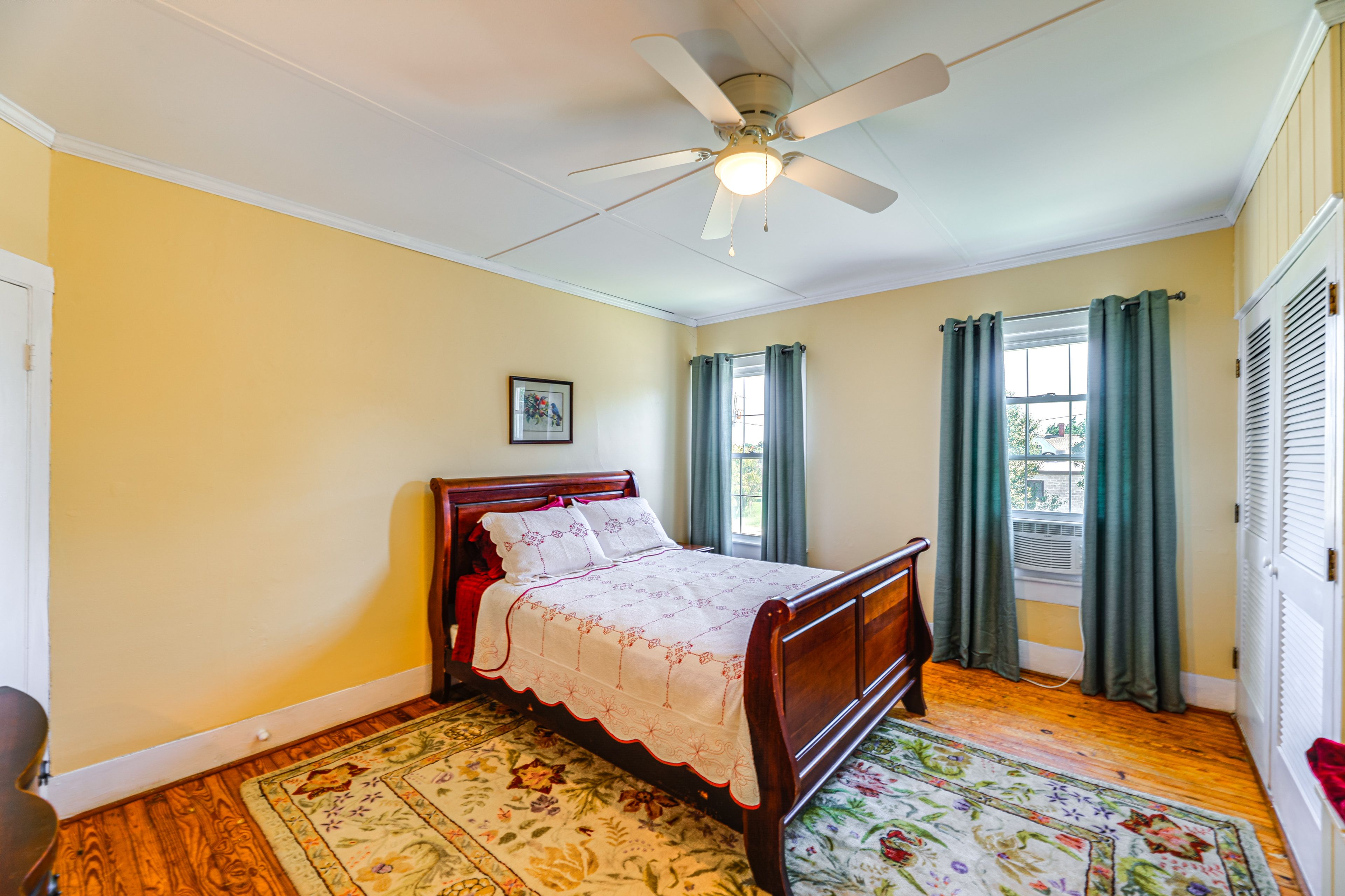 Bedroom 2 | 2nd Floor | Queen Bed | Mini-Split A/C & Heating Unit
