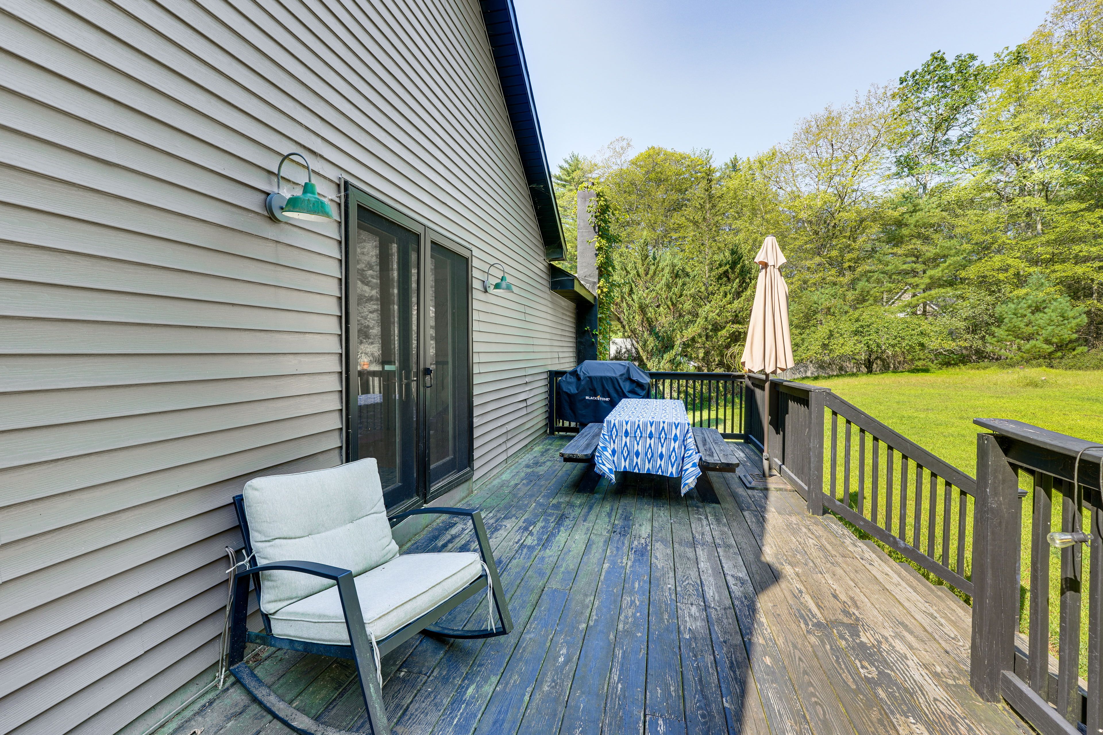 Rear Deck | Outdoor Dining Area | Gas Grill