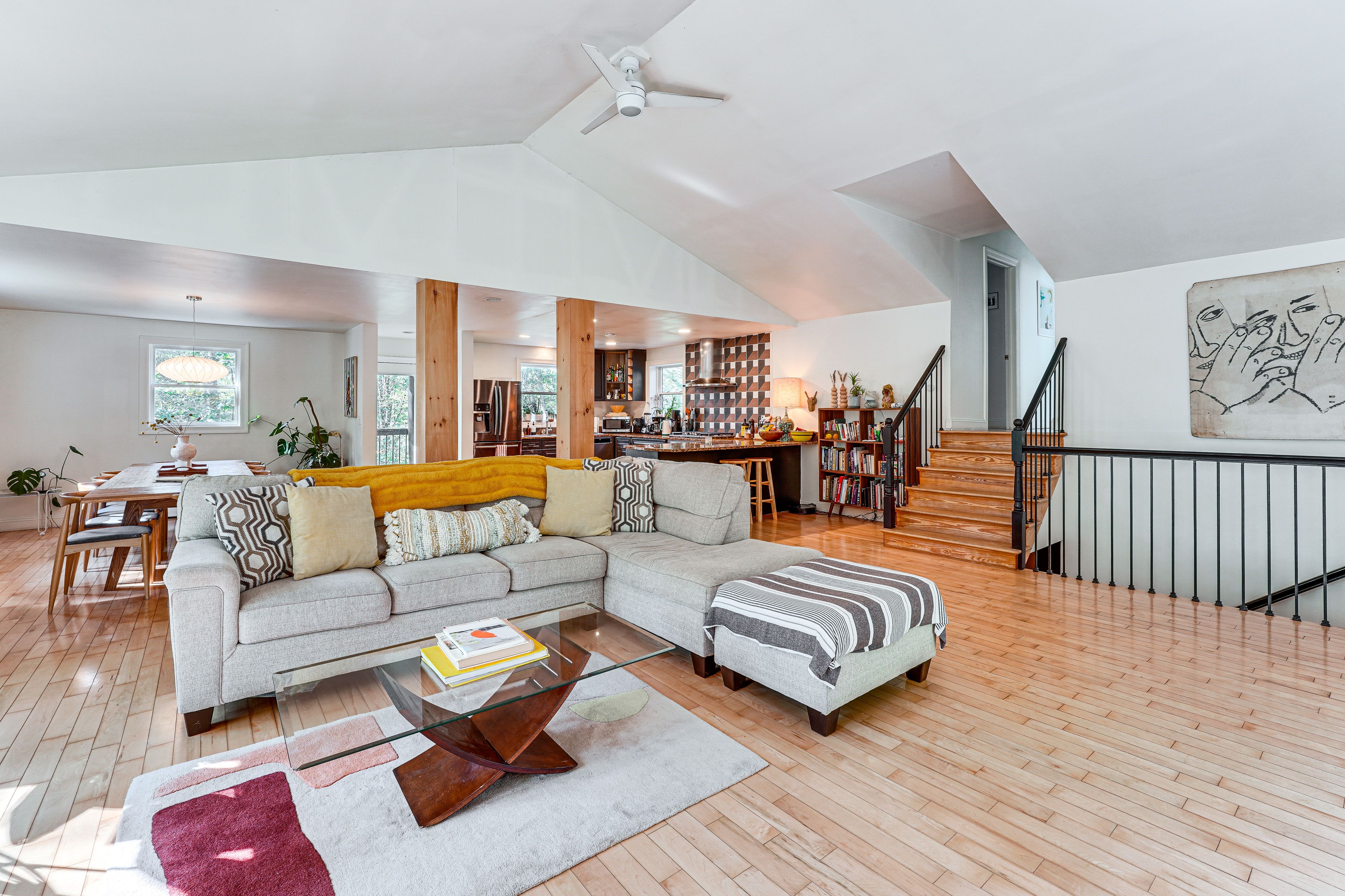 Living Room | Main Level | Projector w/ Screen | Free WiFi | Fireplace