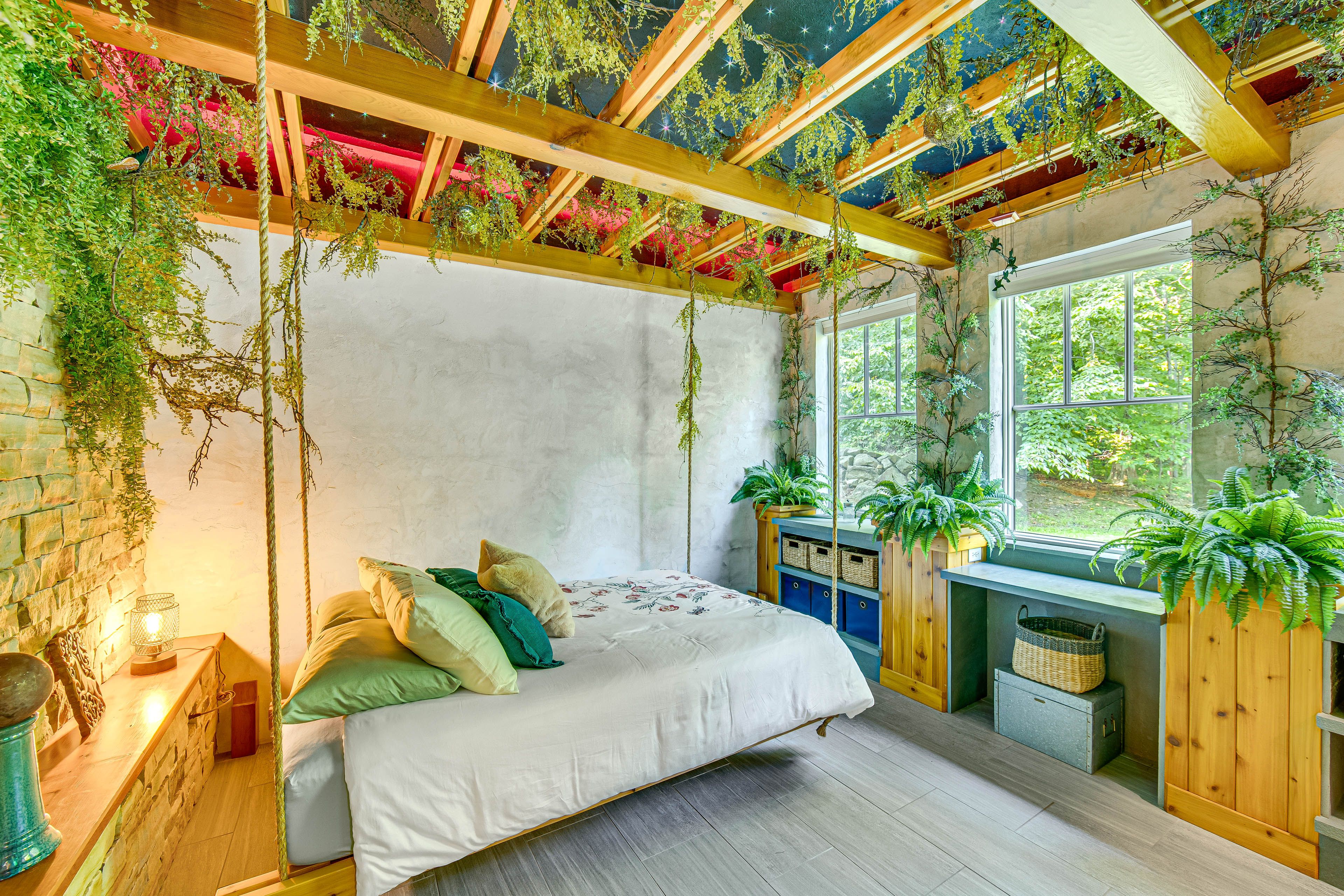 Bedroom | Enchanted Forest Themed | Queen Bed