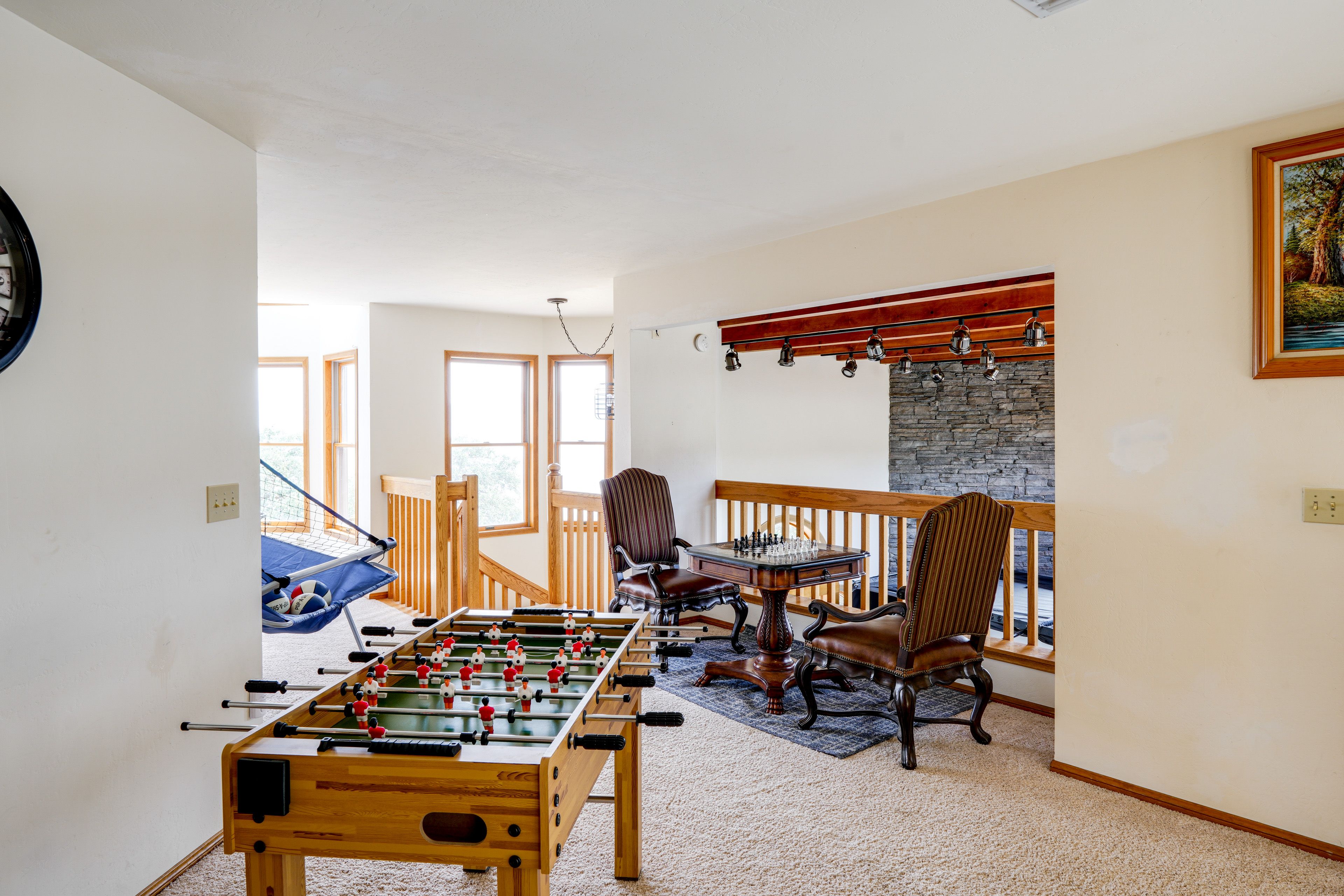 Loft | 2nd Floor | Pop-A-Shot Game | Foosball Table | Board Games | Chess Table