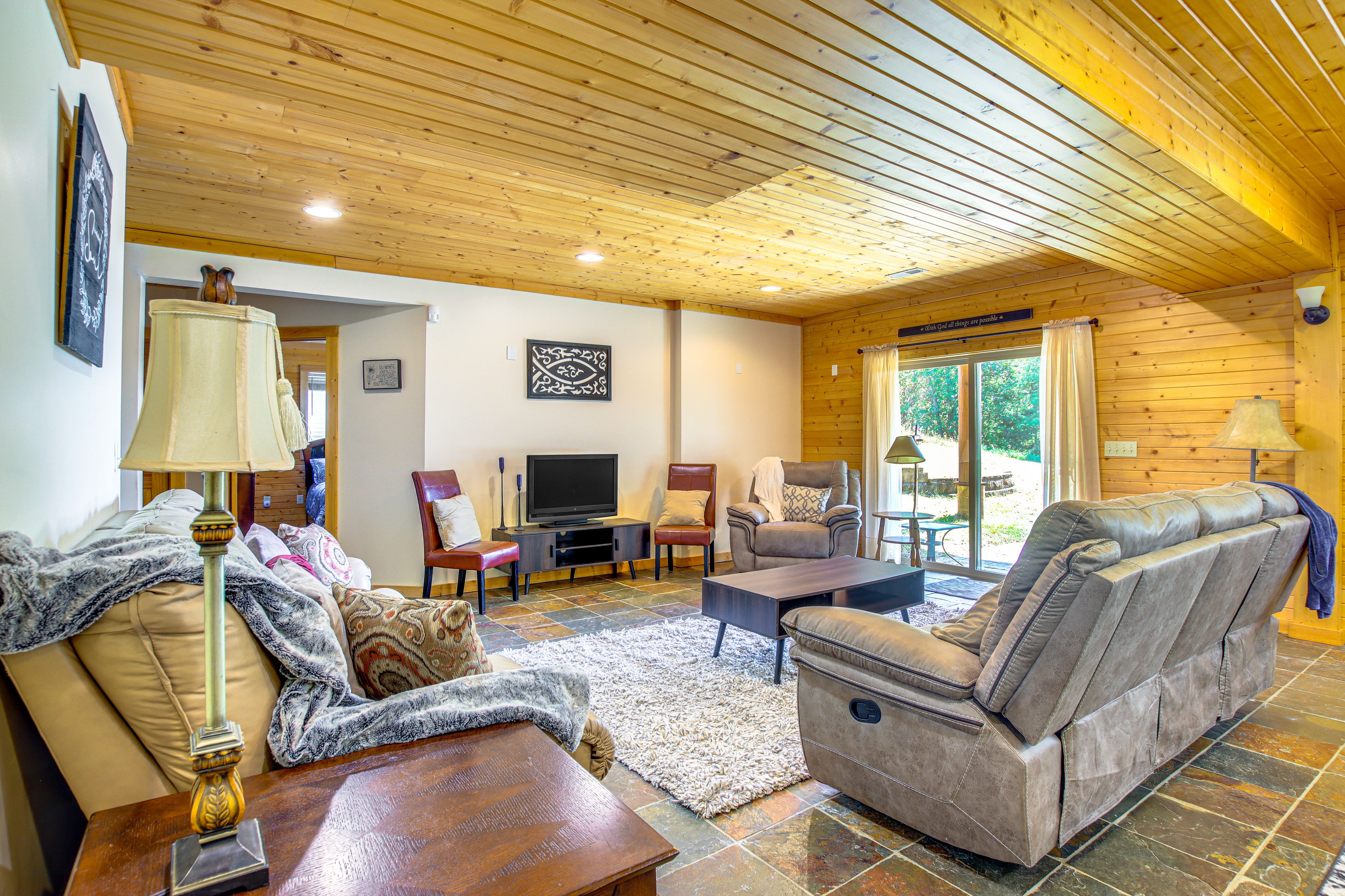 Downstairs Living Room | Patio Access | Basement Level
