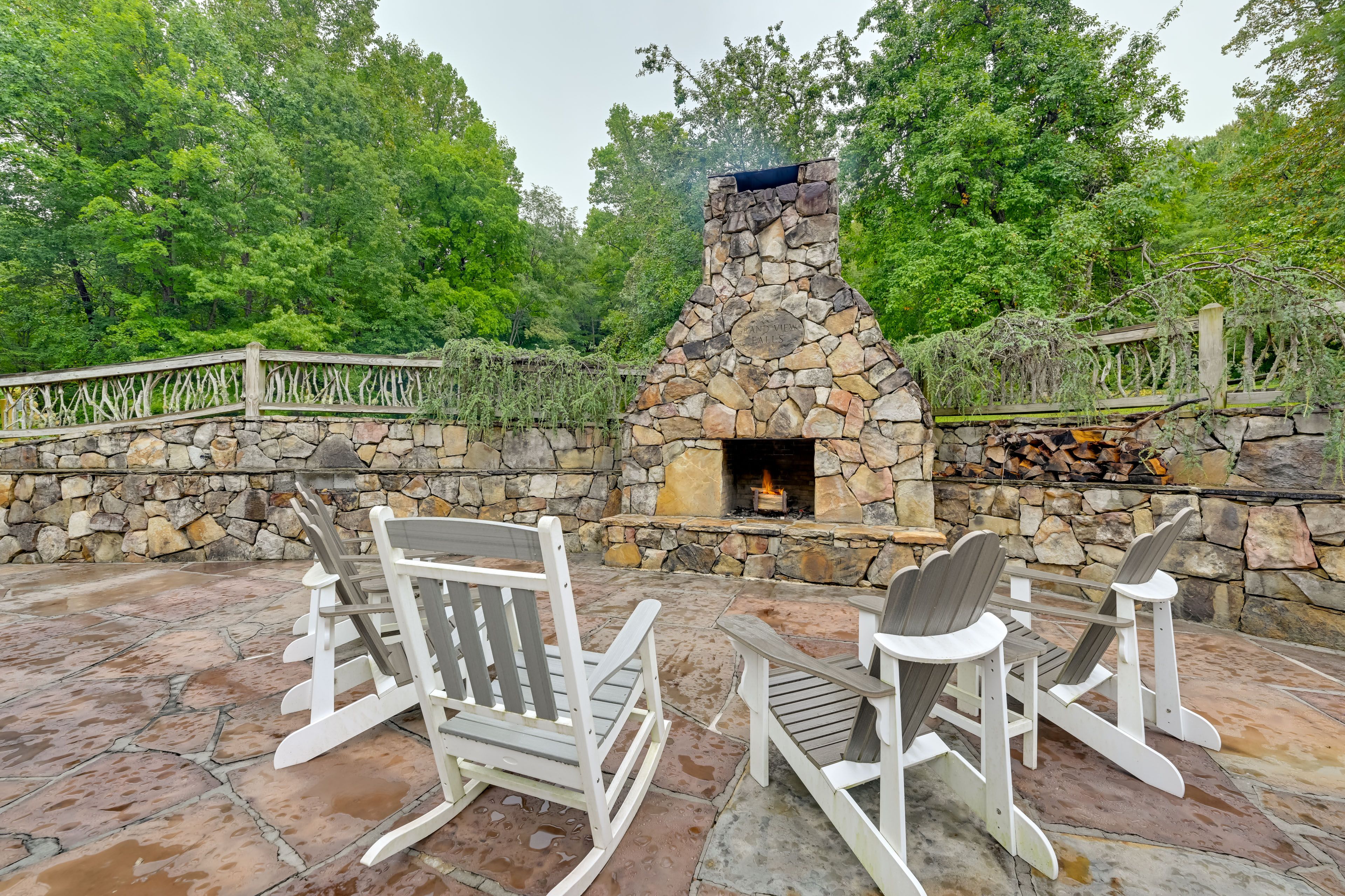 Shared Outdoor Fireplace