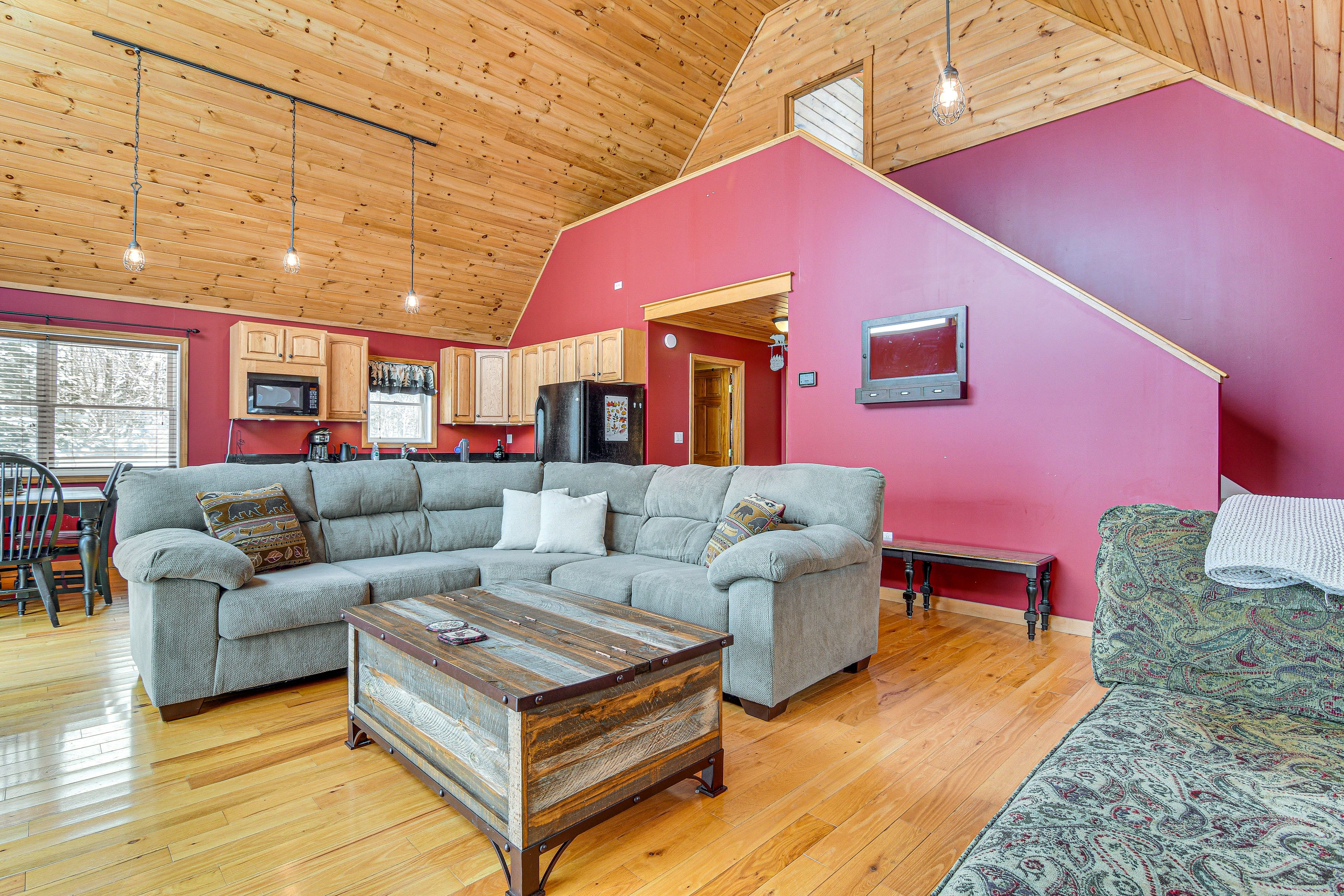 Living Room | Smart TV | Wood-Burning Stove (Not Available) | Main Floor